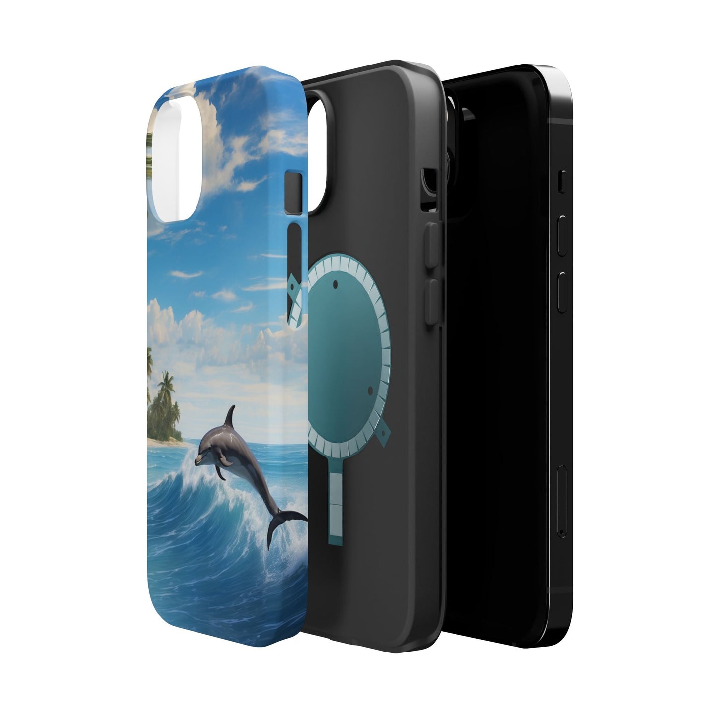 Tropical Surf Dolphin - MagSafe iPhone Case - BOGO Cases