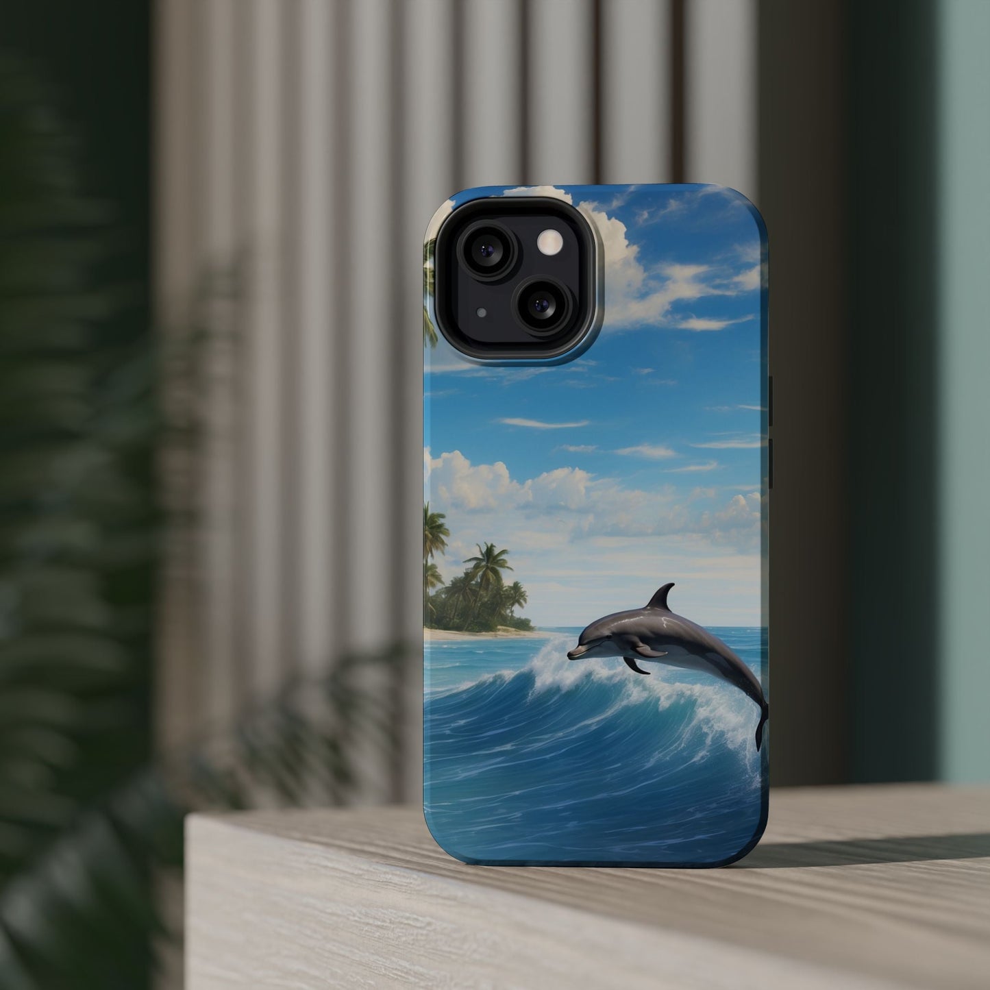 Tropical Surf Dolphin - MagSafe iPhone Case - BOGO Cases