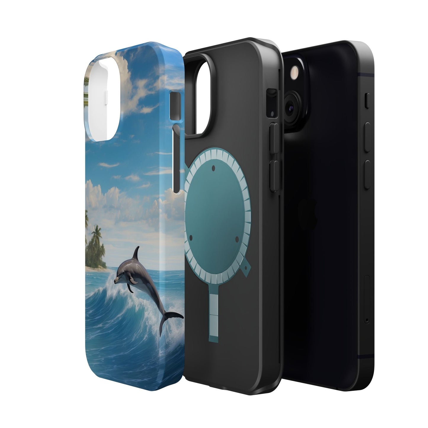 Tropical Surf Dolphin - MagSafe iPhone Case - BOGO Cases