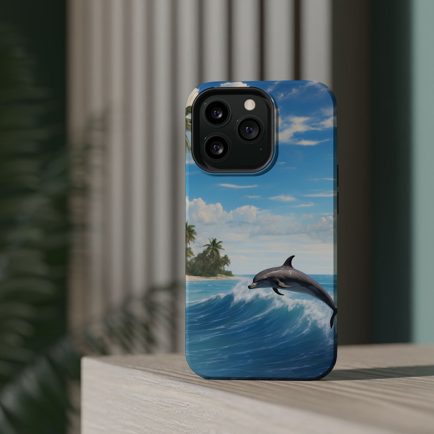 Tropical Surf Dolphin - MagSafe iPhone Case - BOGO Cases