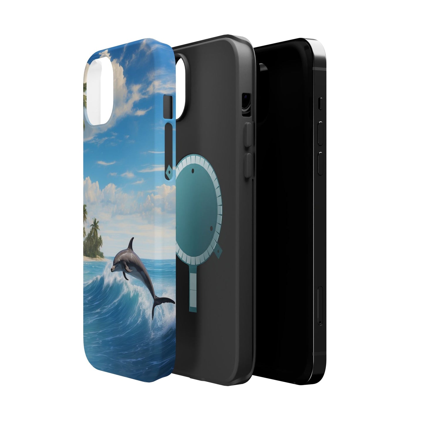 Tropical Surf Dolphin - MagSafe iPhone Case - BOGO Cases