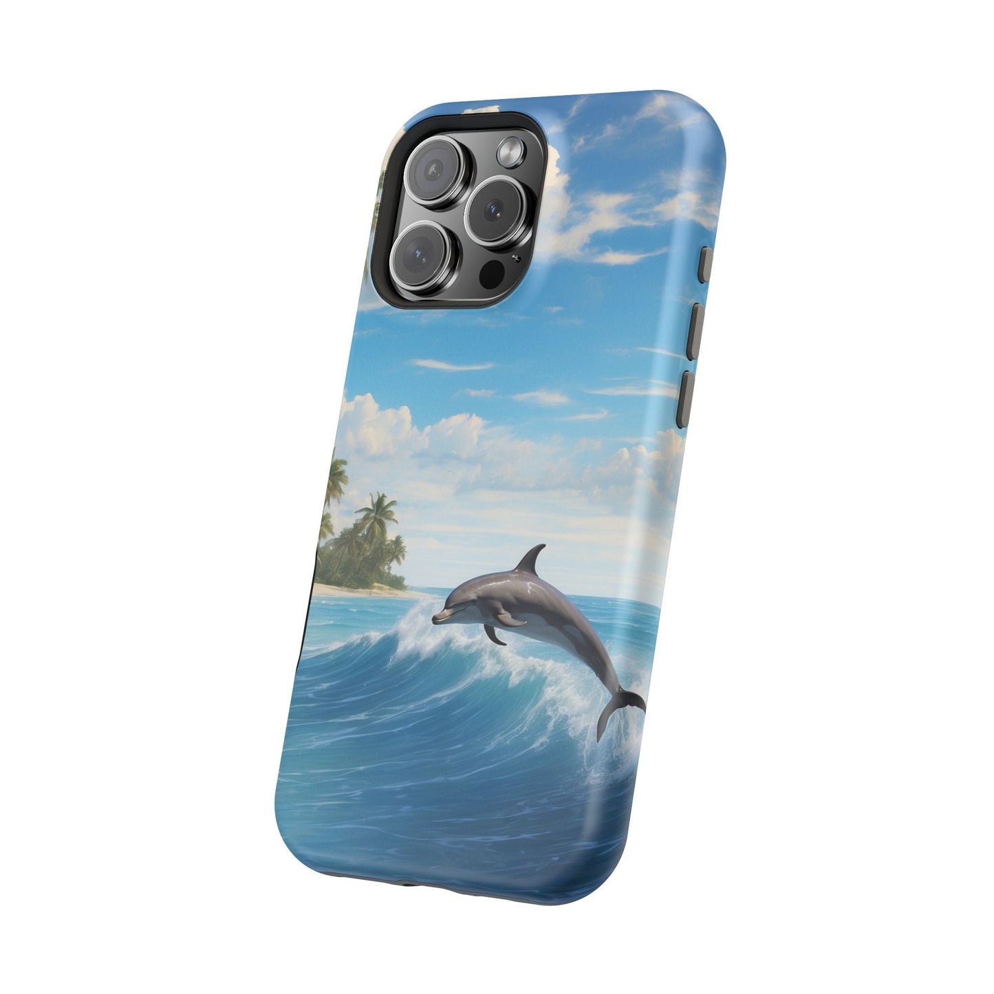 Tropical Surf Dolphin - MagSafe iPhone Case - BOGO Cases