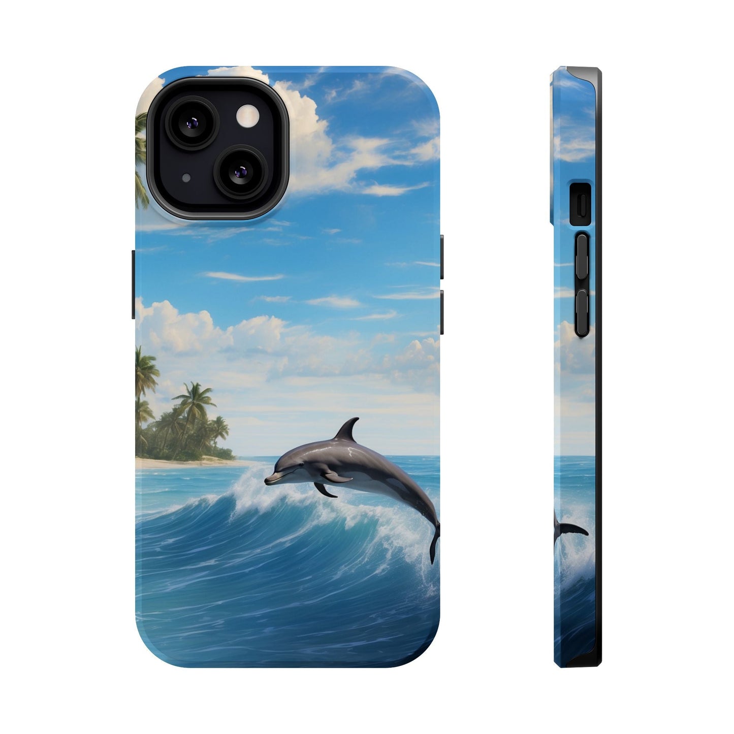 Tropical Surf Dolphin - MagSafe iPhone Case - BOGO Cases