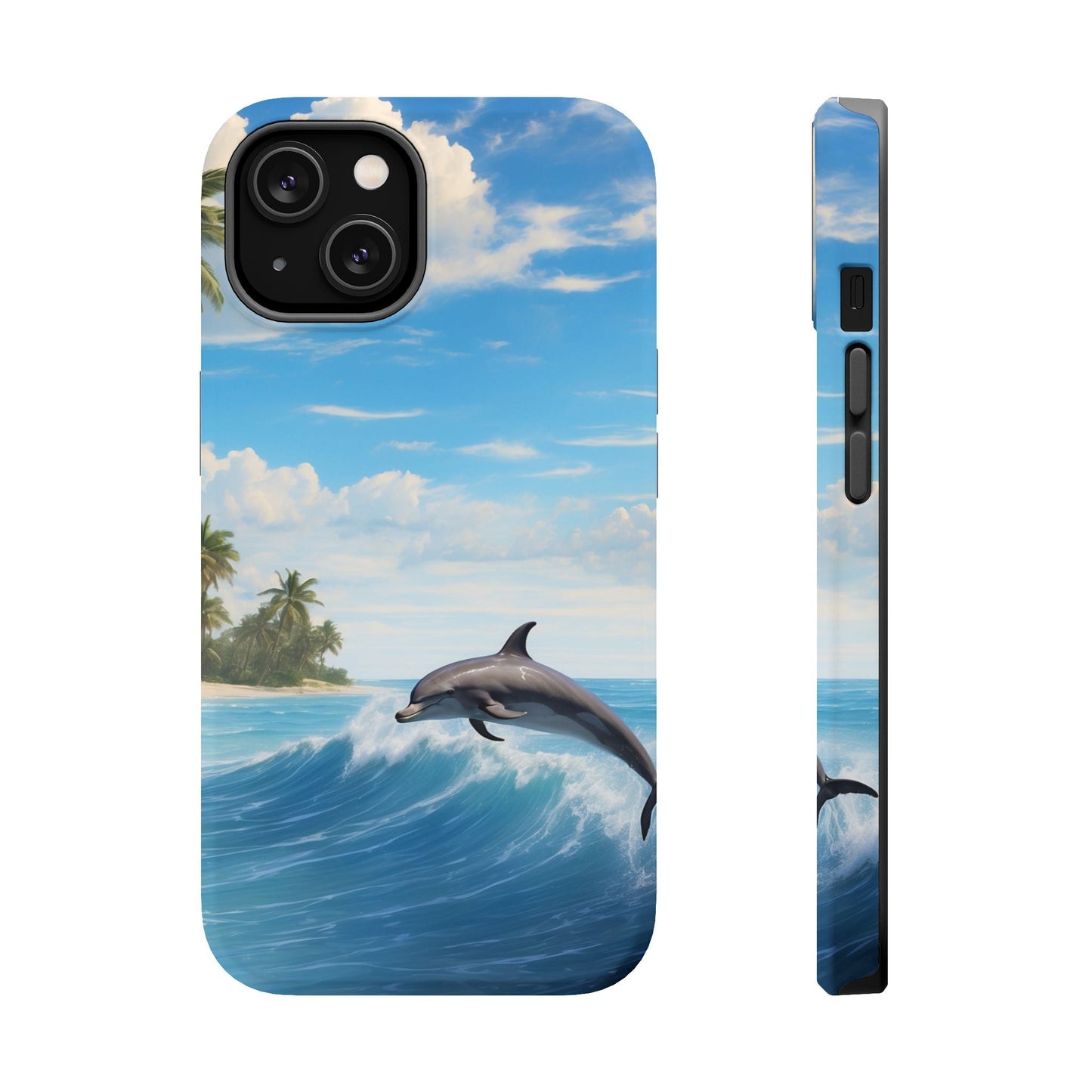Tropical Surf Dolphin - MagSafe iPhone Case - BOGO Cases