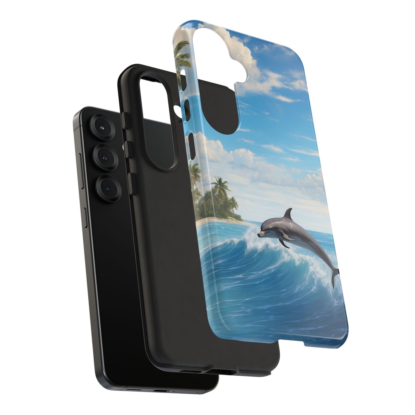 Tropical Surf Dolphin - Samsung Galaxy Case - BOGO Cases