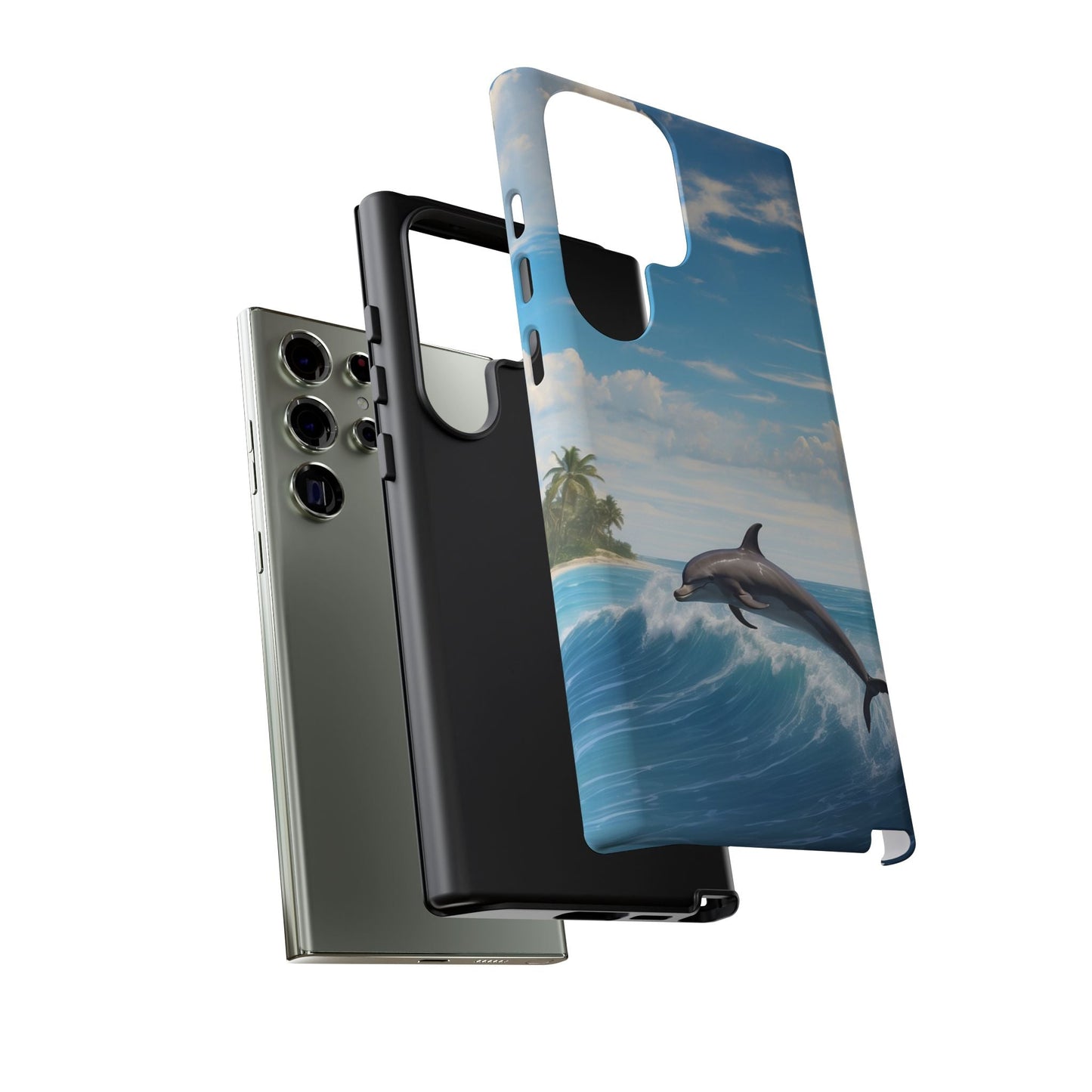 Tropical Surf Dolphin - Samsung Galaxy Case - BOGO Cases