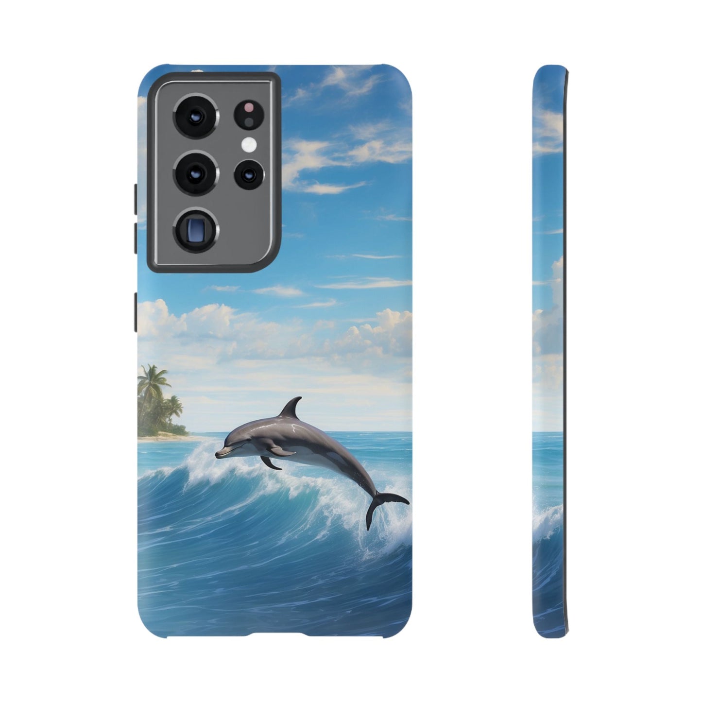 Tropical Surf Dolphin - Samsung Galaxy Case - BOGO Cases