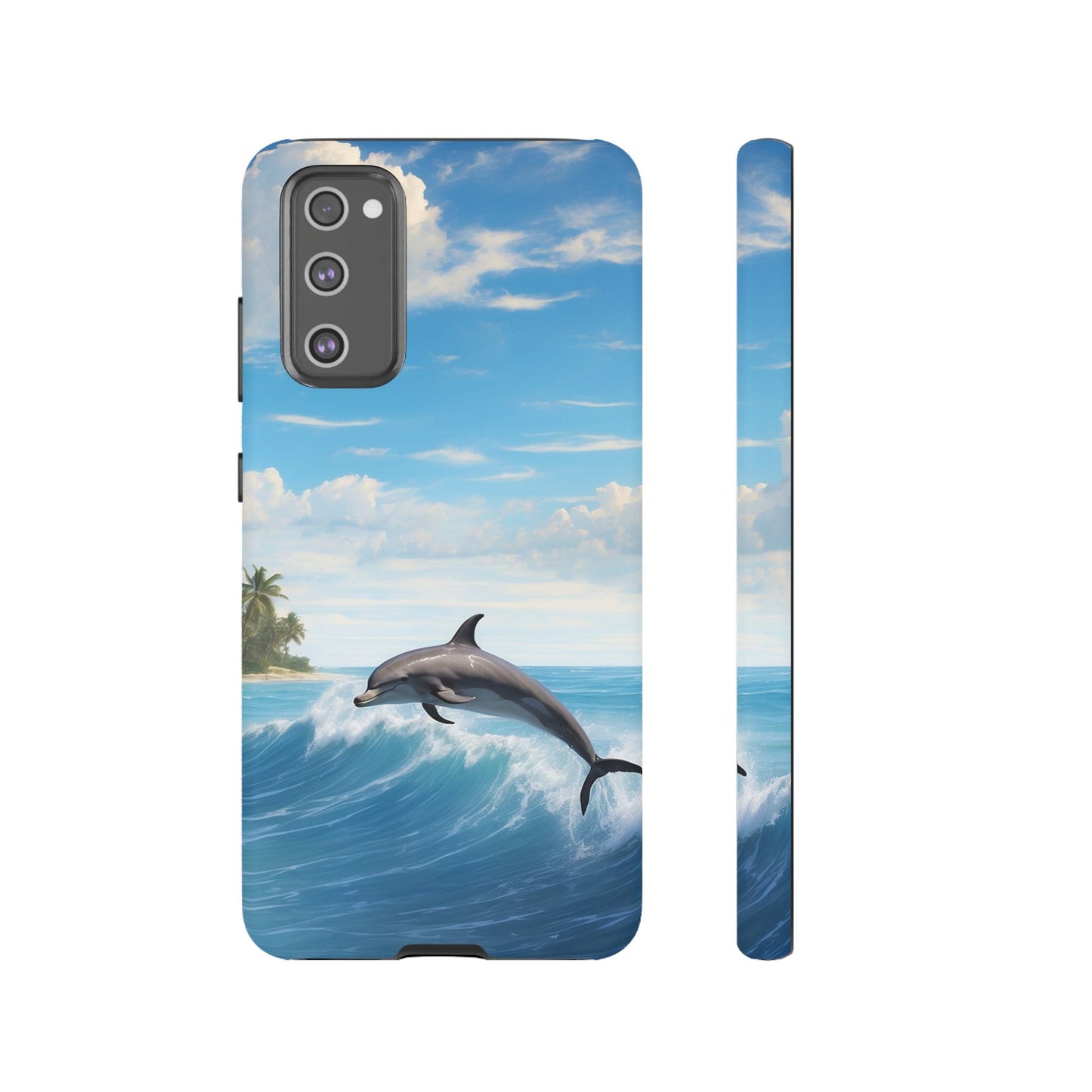 Tropical Surf Dolphin - Samsung Galaxy Case - BOGO Cases