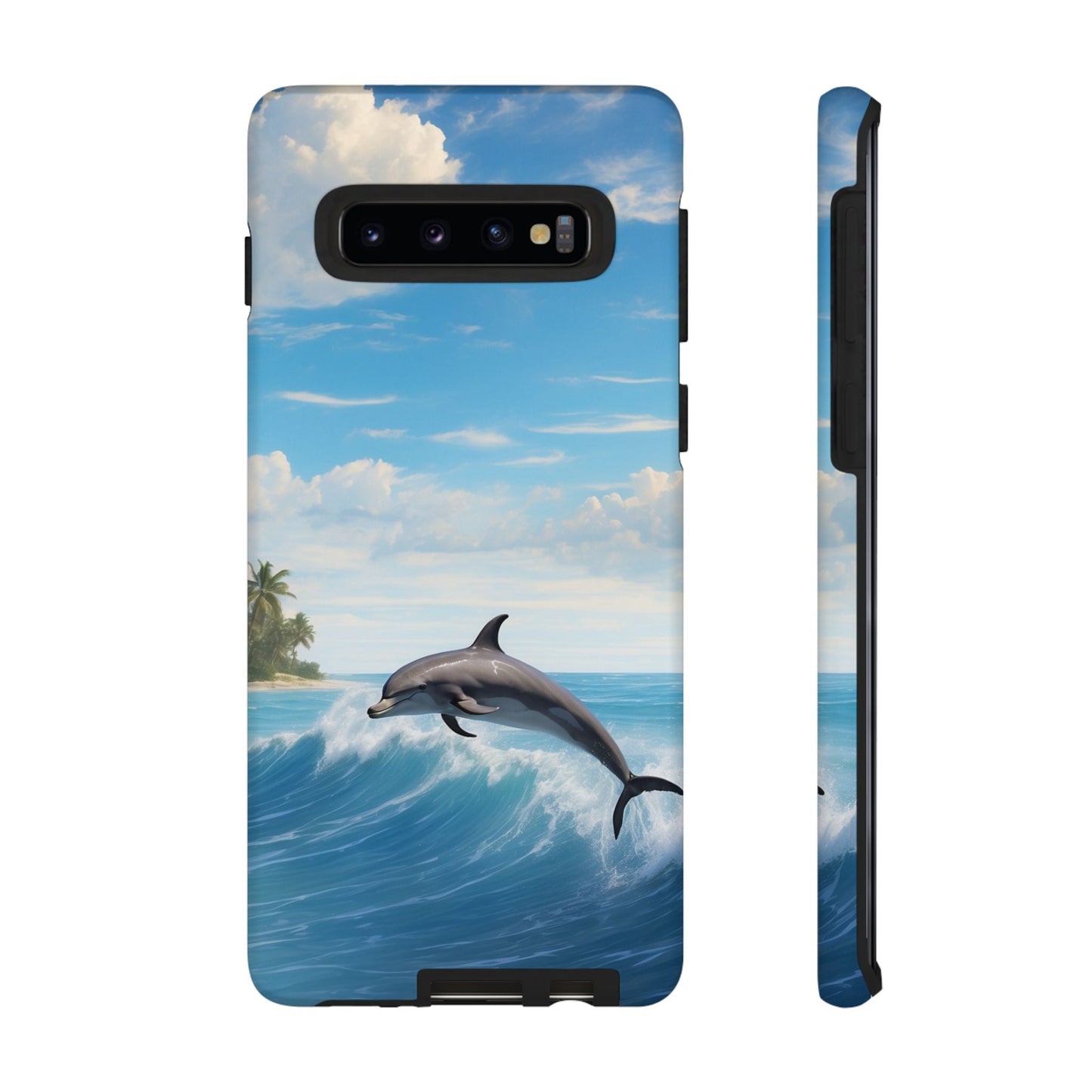 Tropical Surf Dolphin - Samsung Galaxy Case - BOGO Cases