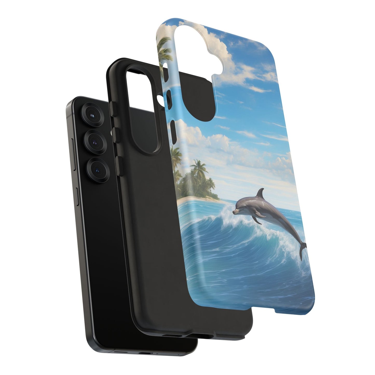Tropical Surf Dolphin - Samsung Galaxy Case - BOGO Cases