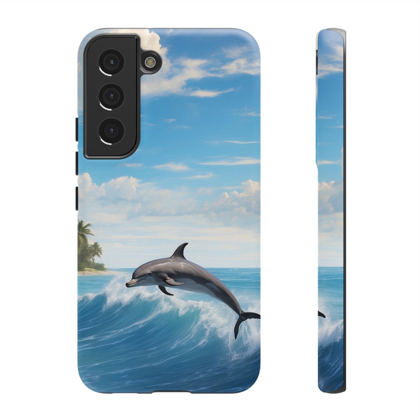 Tropical Surf Dolphin - Samsung Galaxy Case - BOGO Cases