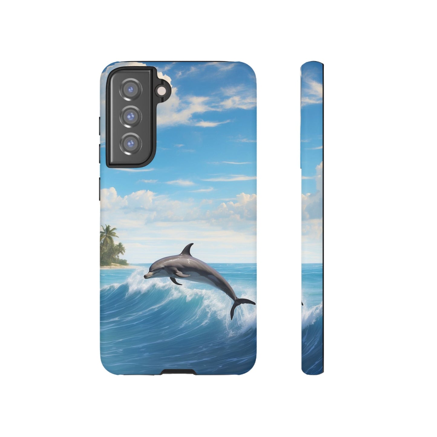 Tropical Surf Dolphin - Samsung Galaxy Case - BOGO Cases