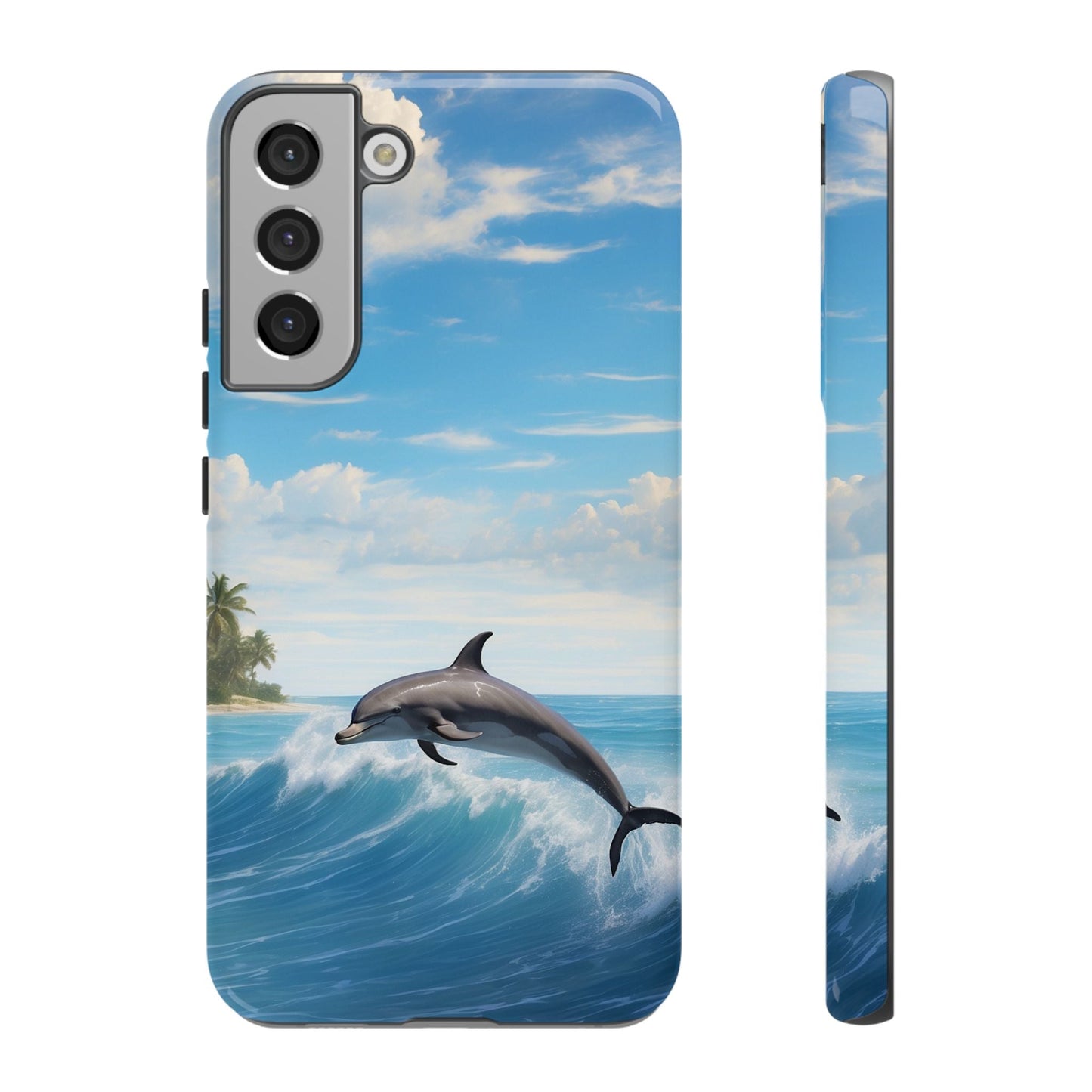 Tropical Surf Dolphin - Samsung Galaxy Case - BOGO Cases