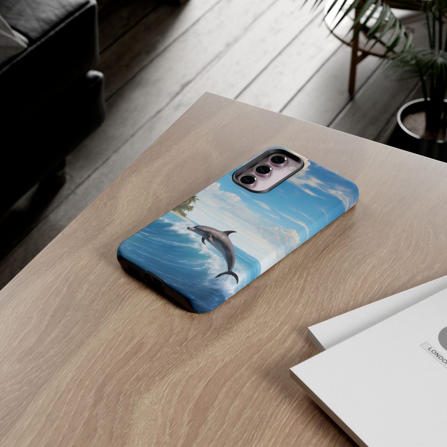 Tropical Surf Dolphin - Samsung Galaxy Case - BOGO Cases