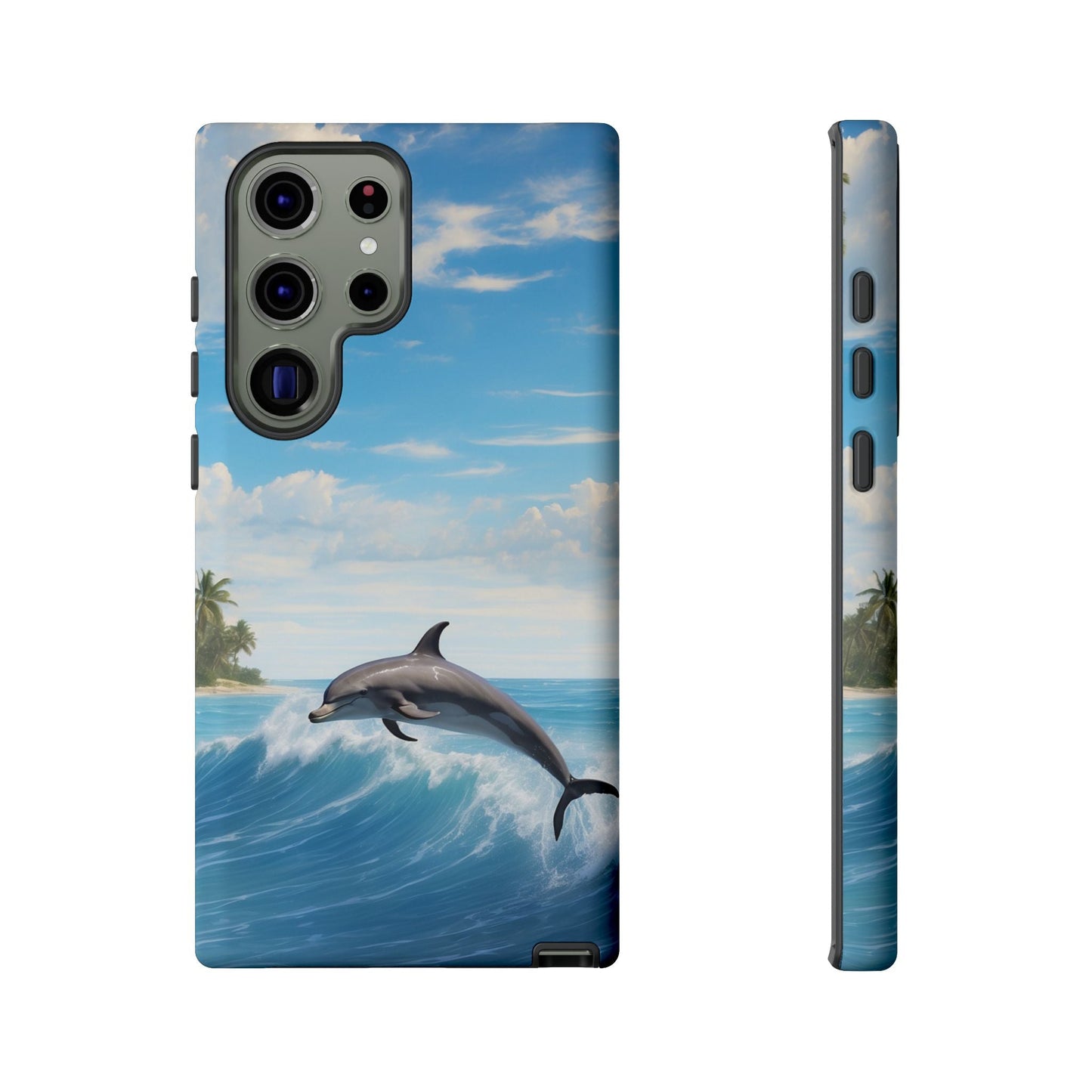 Tropical Surf Dolphin - Samsung Galaxy Case - BOGO Cases