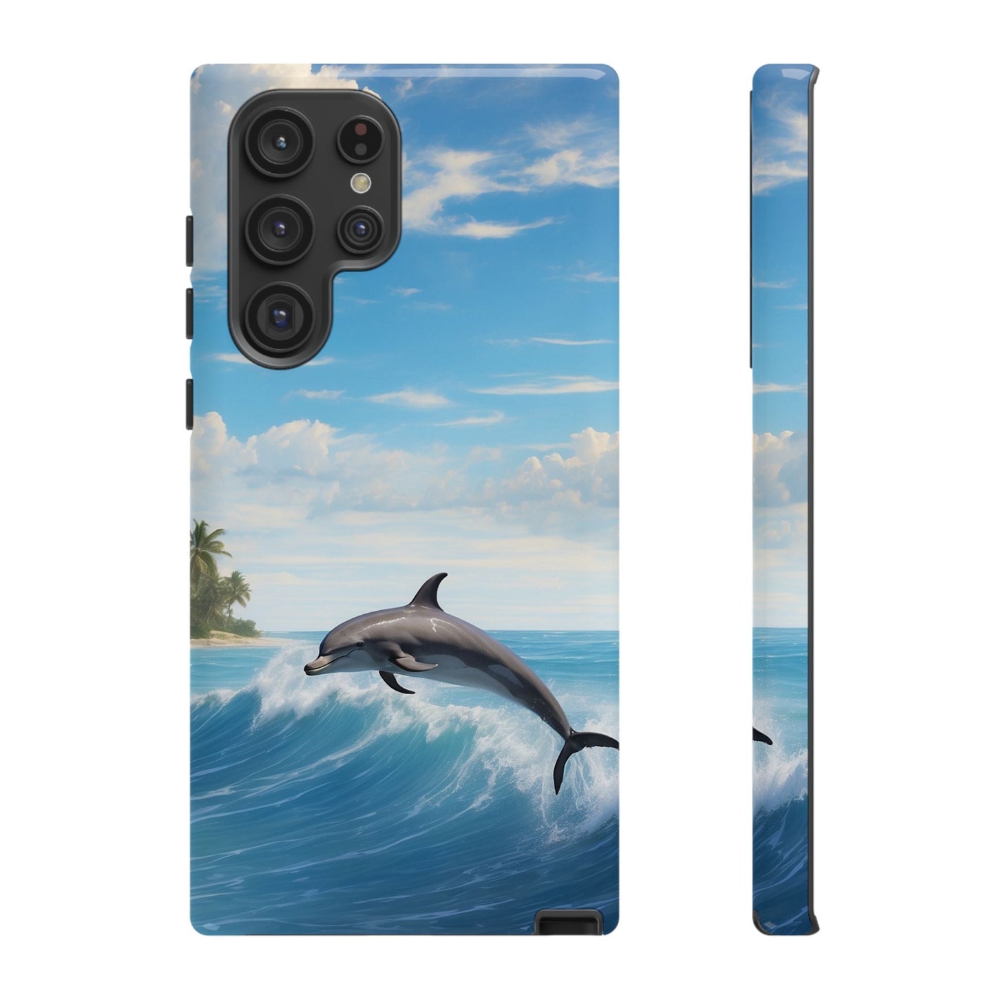 Tropical Surf Dolphin - Samsung Galaxy Case - BOGO Cases