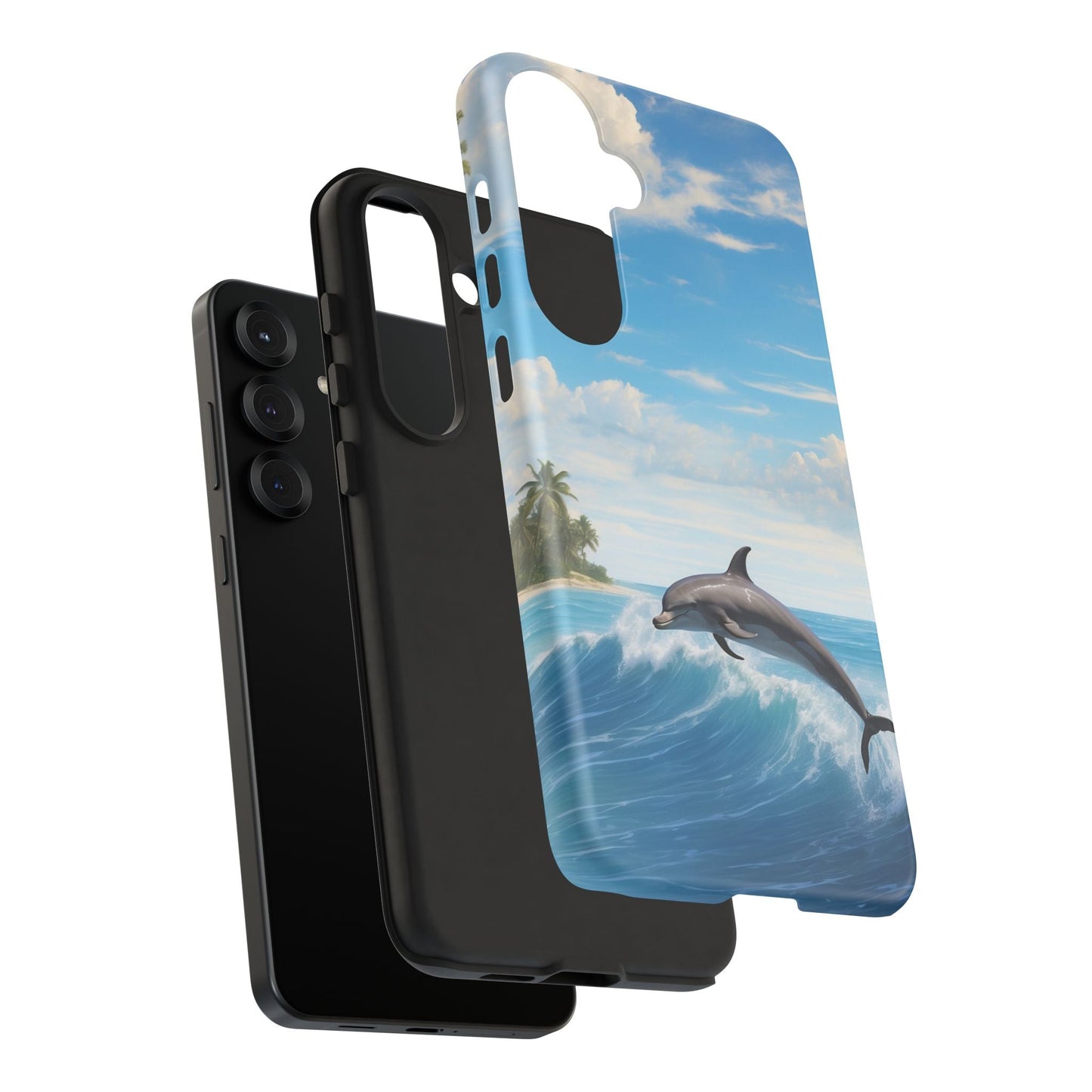 Tropical Surf Dolphin - Samsung Galaxy Case - BOGO Cases