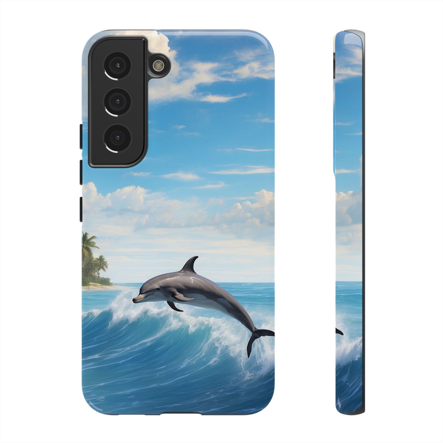 Tropical Surf Dolphin - Samsung Galaxy Case - BOGO Cases