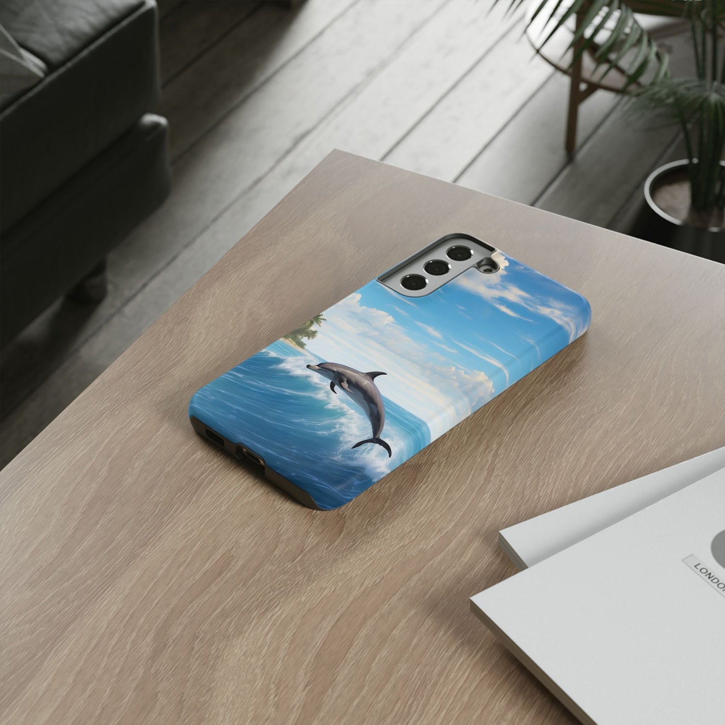 Tropical Surf Dolphin - Samsung Galaxy Case - BOGO Cases