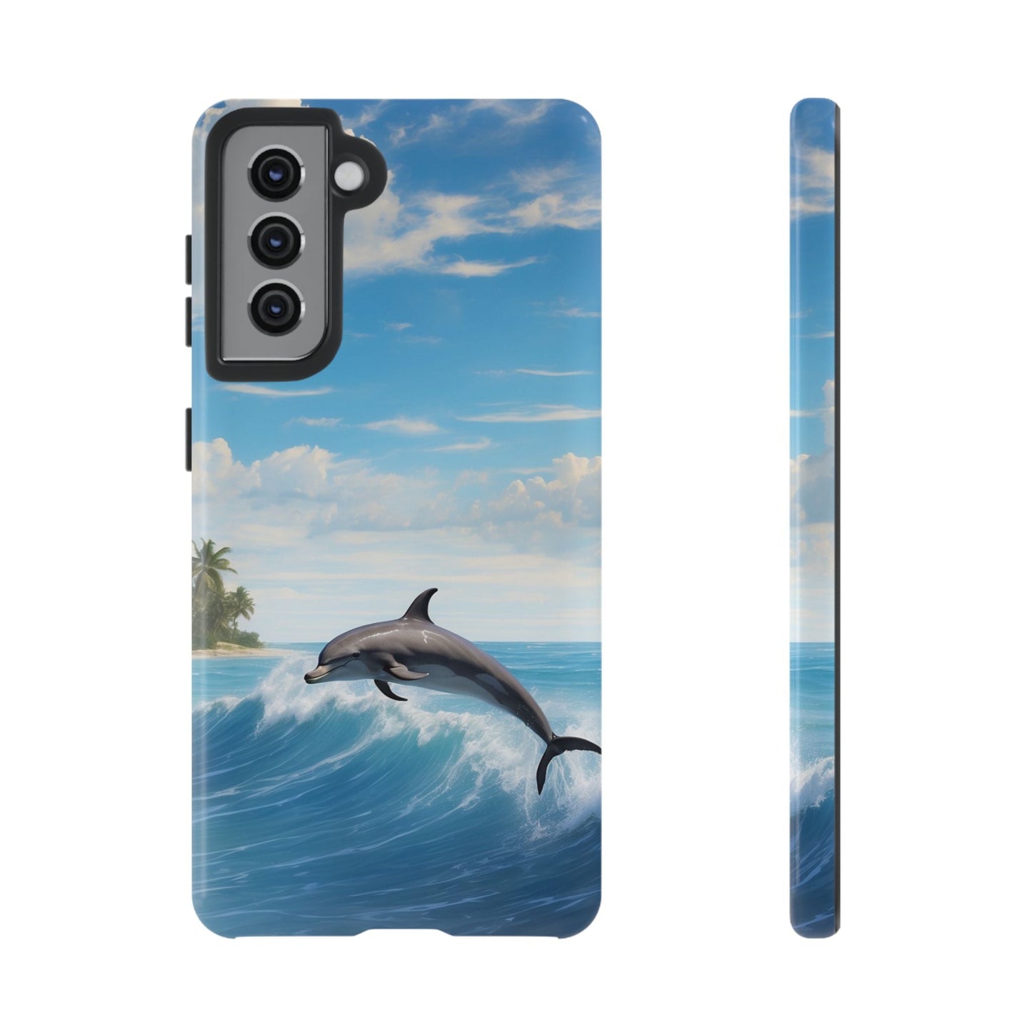 Tropical Surf Dolphin - Samsung Galaxy Case - BOGO Cases