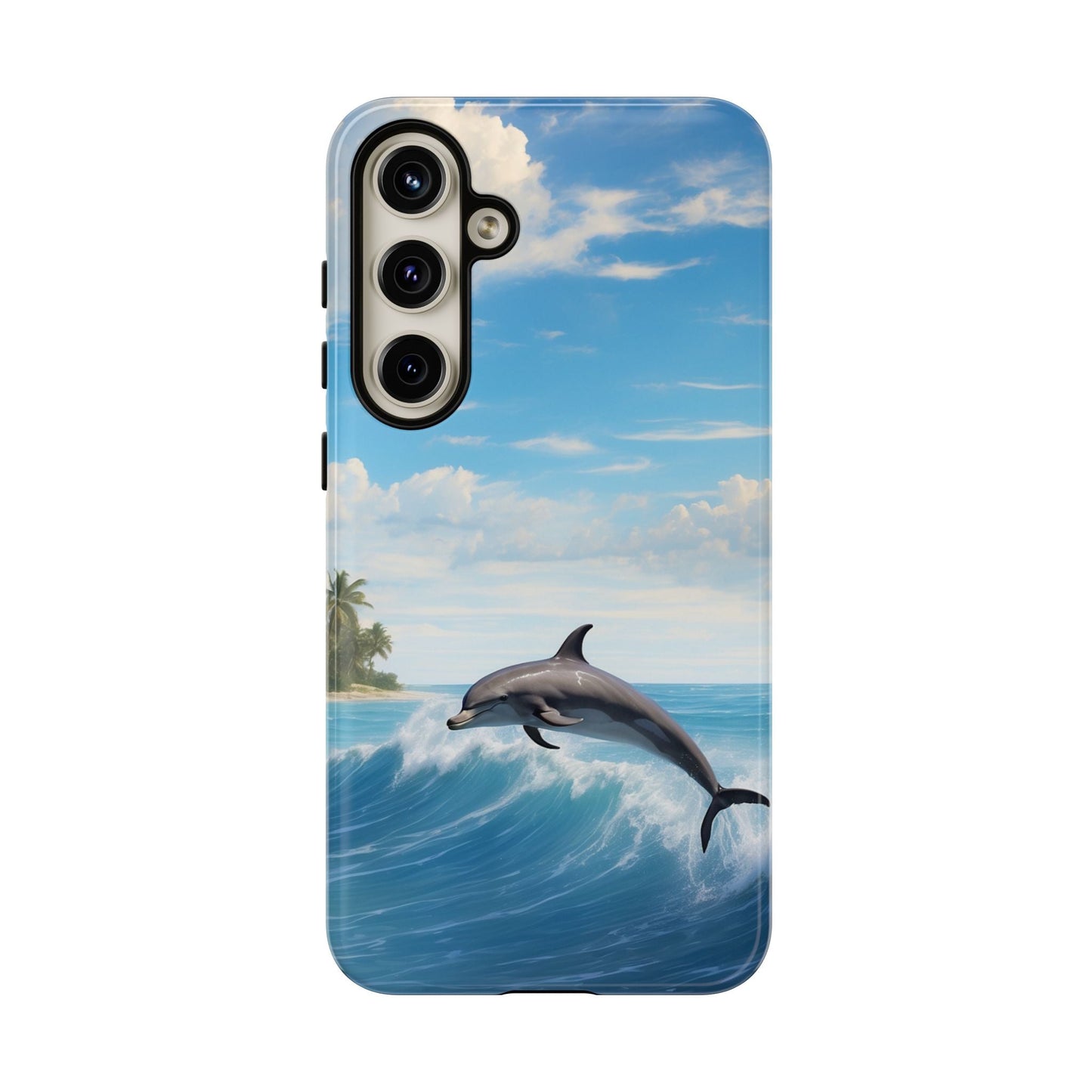 Tropical Surf Dolphin - Samsung Galaxy Case - BOGO Cases