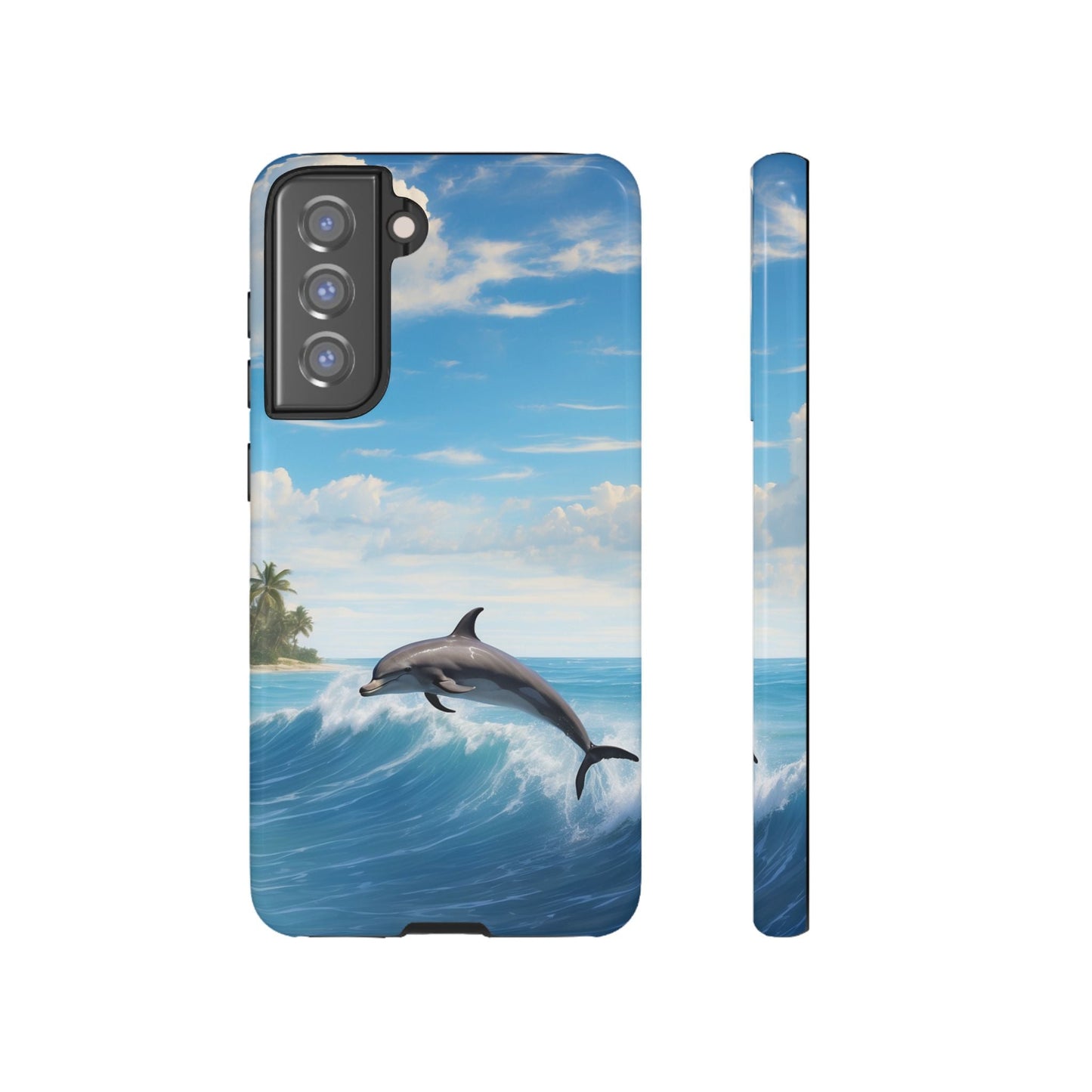 Tropical Surf Dolphin - Samsung Galaxy Case - BOGO Cases