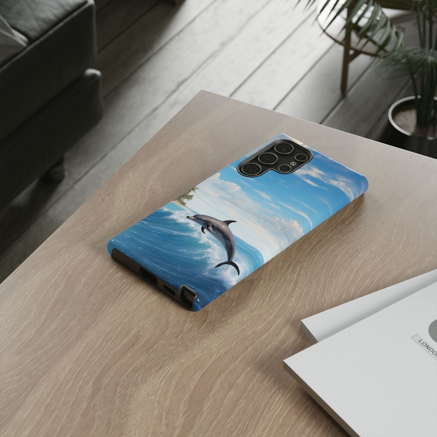 Tropical Surf Dolphin - Samsung Galaxy Case - BOGO Cases