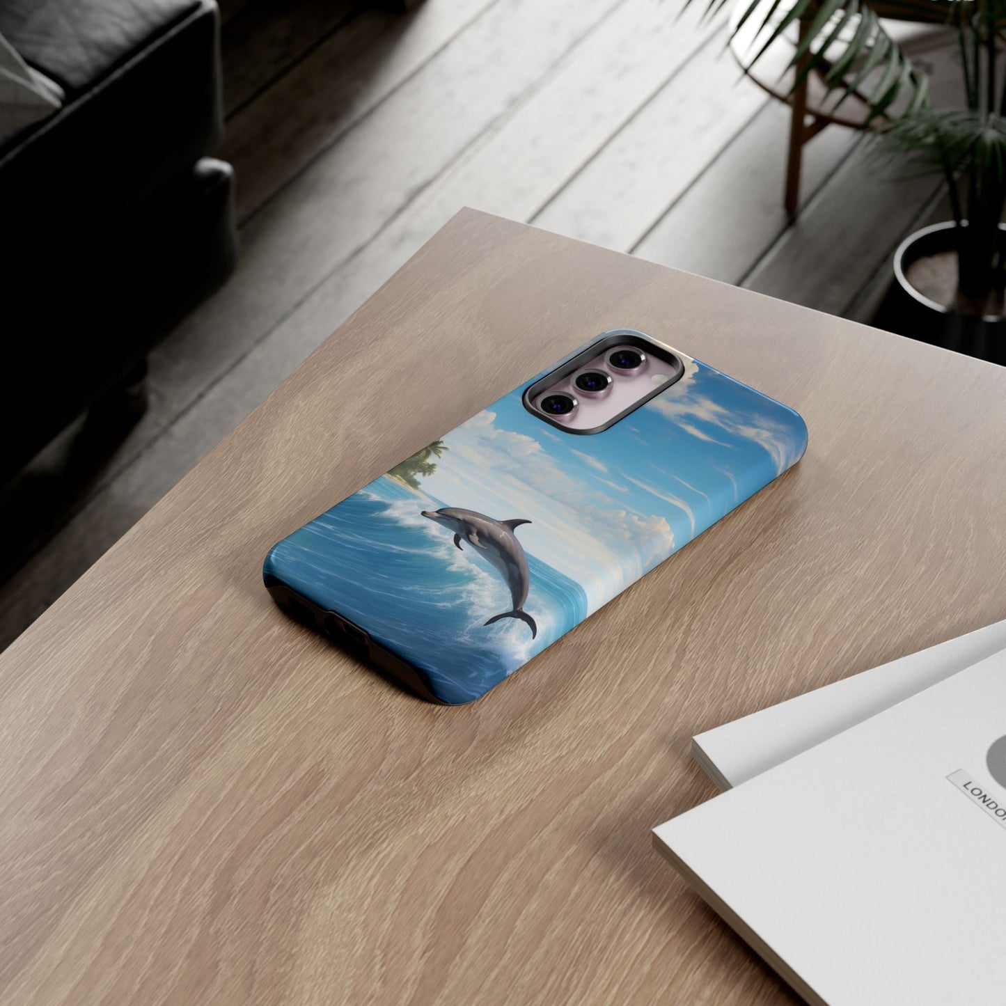Tropical Surf Dolphin - Samsung Galaxy Case - BOGO Cases