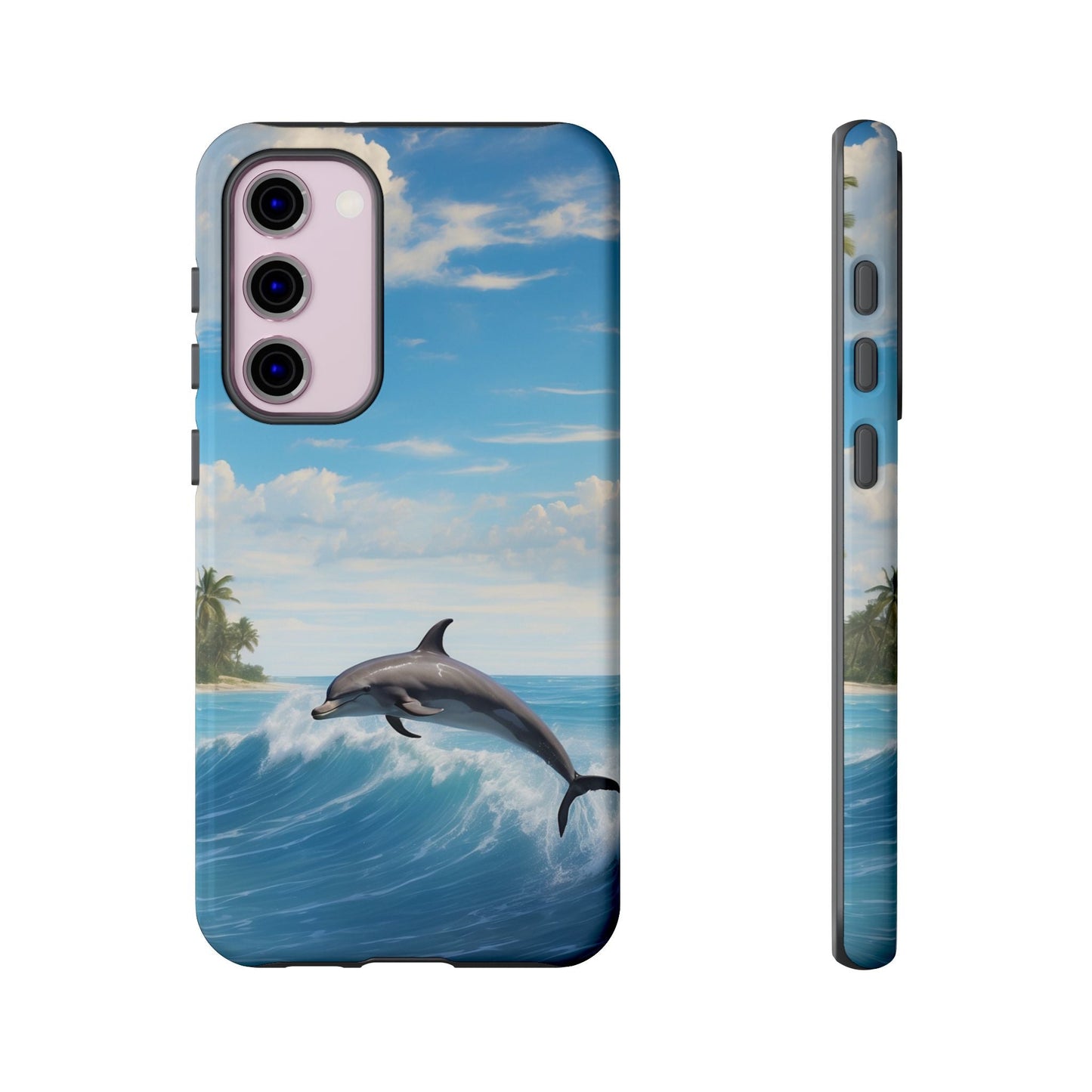 Tropical Surf Dolphin - Samsung Galaxy Case - BOGO Cases