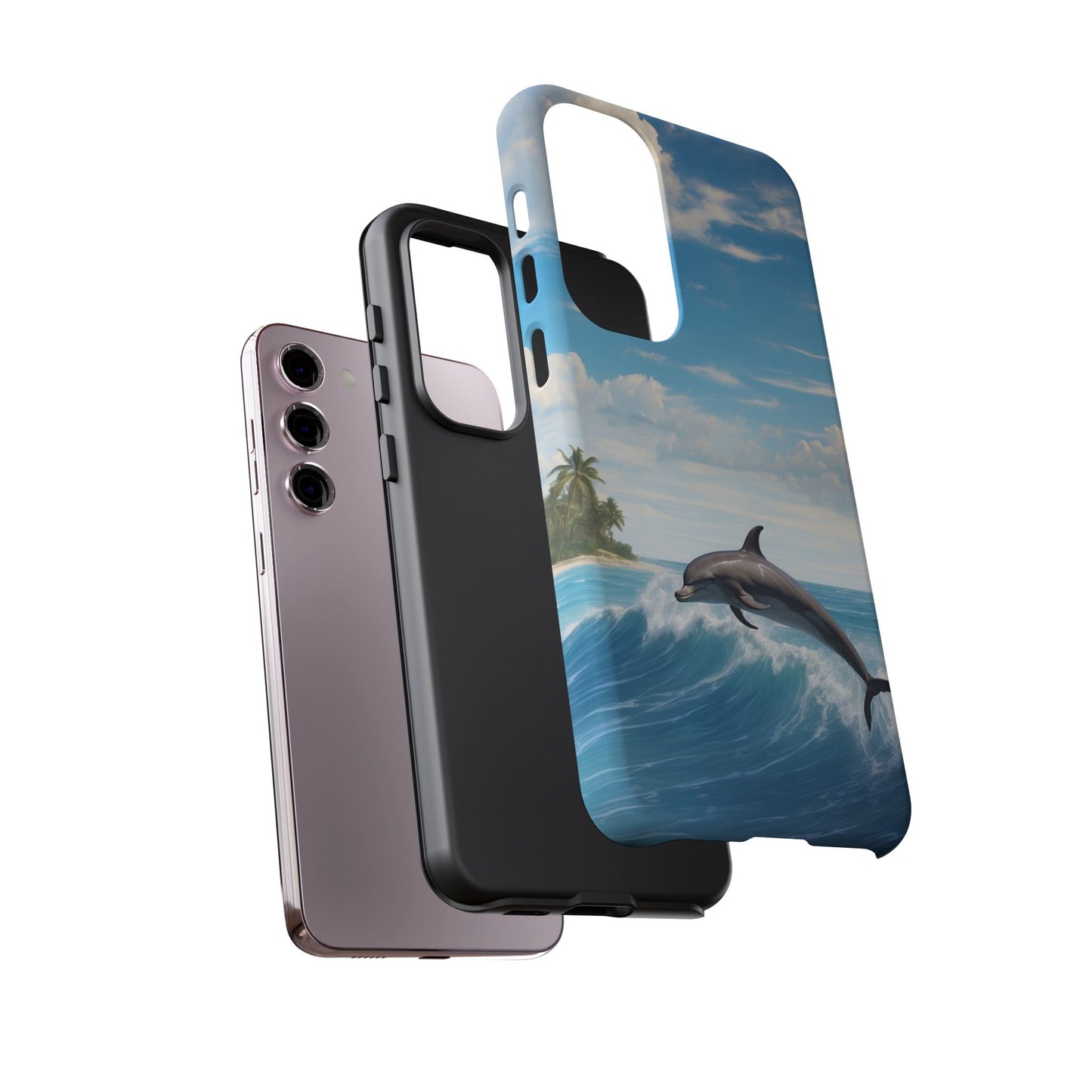 Tropical Surf Dolphin - Samsung Galaxy Case - BOGO Cases