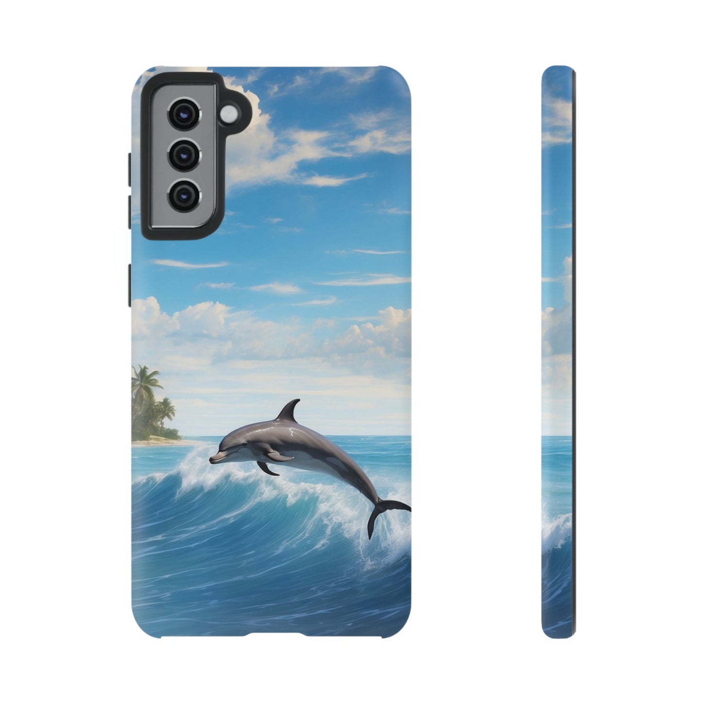 Tropical Surf Dolphin - Samsung Galaxy Case - BOGO Cases