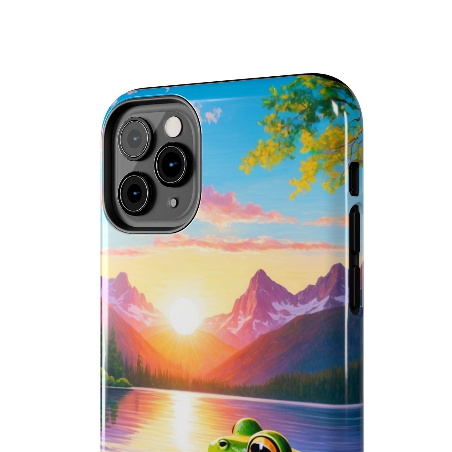 Vibrant Mountain Sunset Frog - iPhone Series Case - BOGO Cases