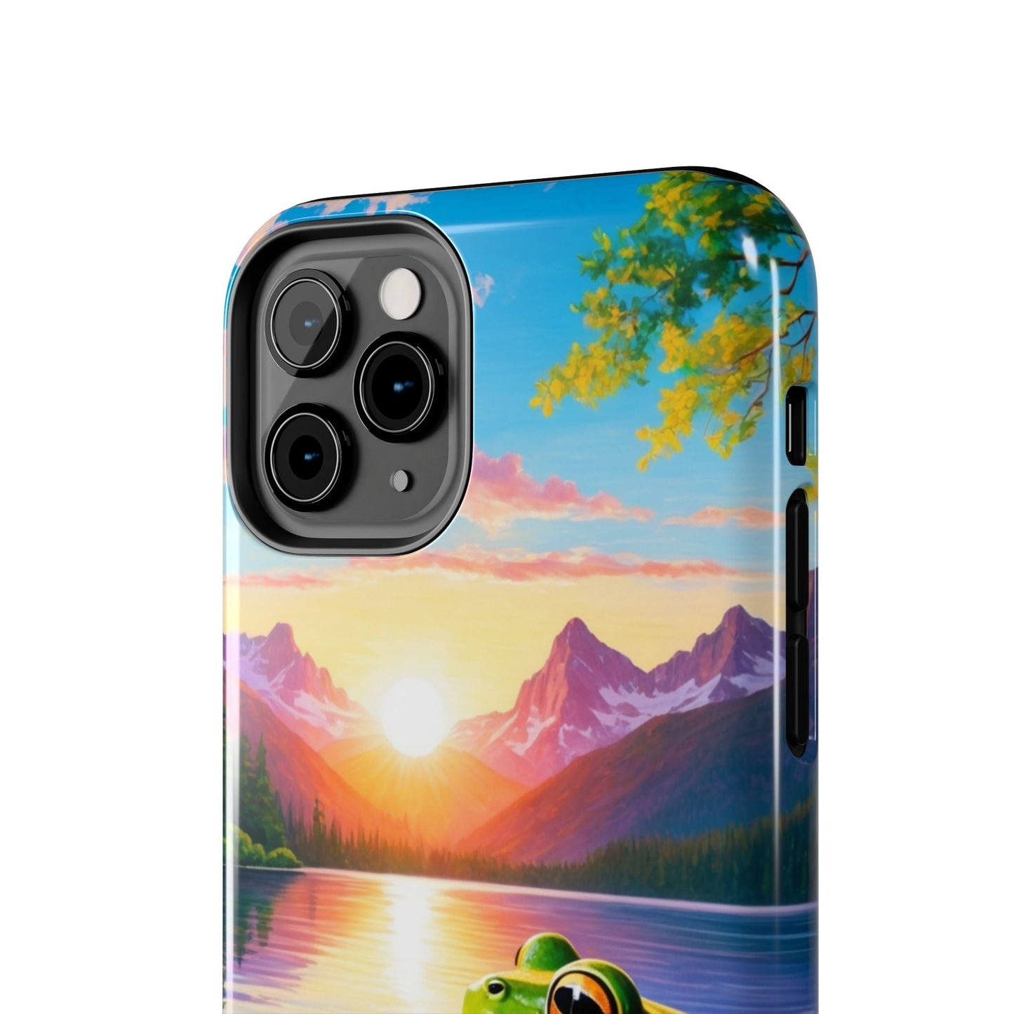 Vibrant Mountain Sunset Frog - iPhone Series Case - BOGO Cases