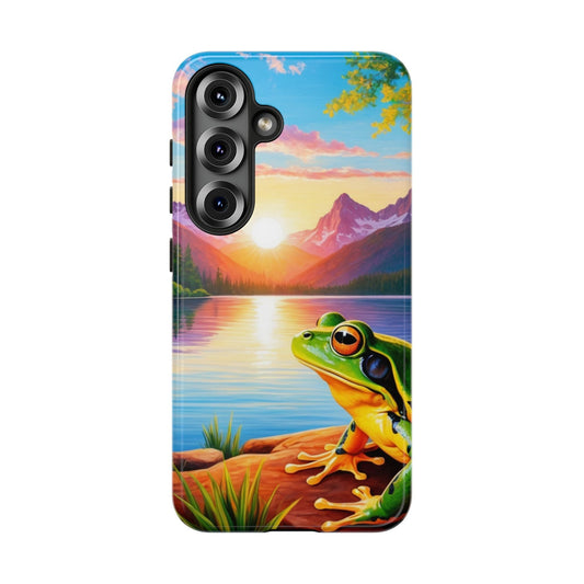Vibrant Mountain Sunset Frog - Samsung Galaxy Case - BOGO Cases