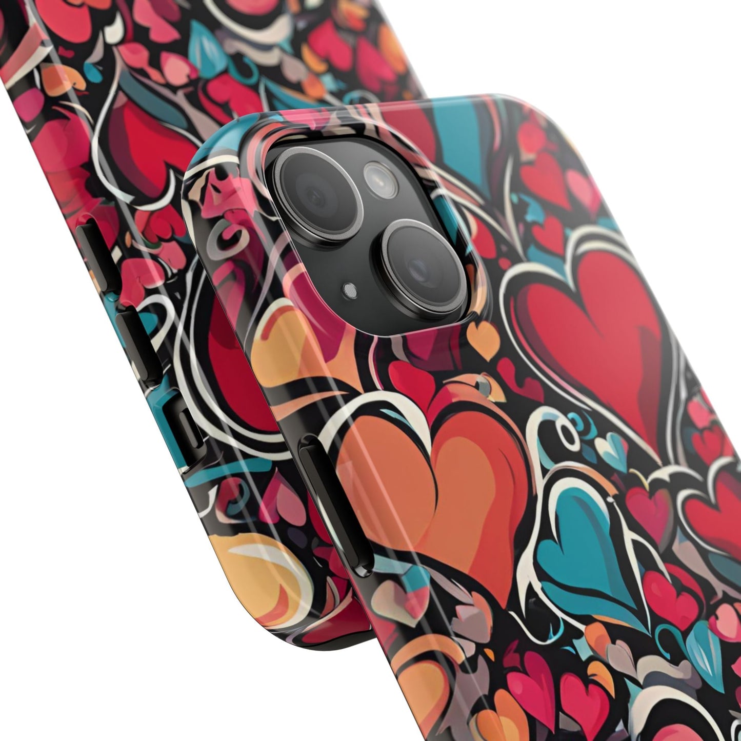 Vibrant Multicolor Heart Art – iPhone Case - BOGO Cases