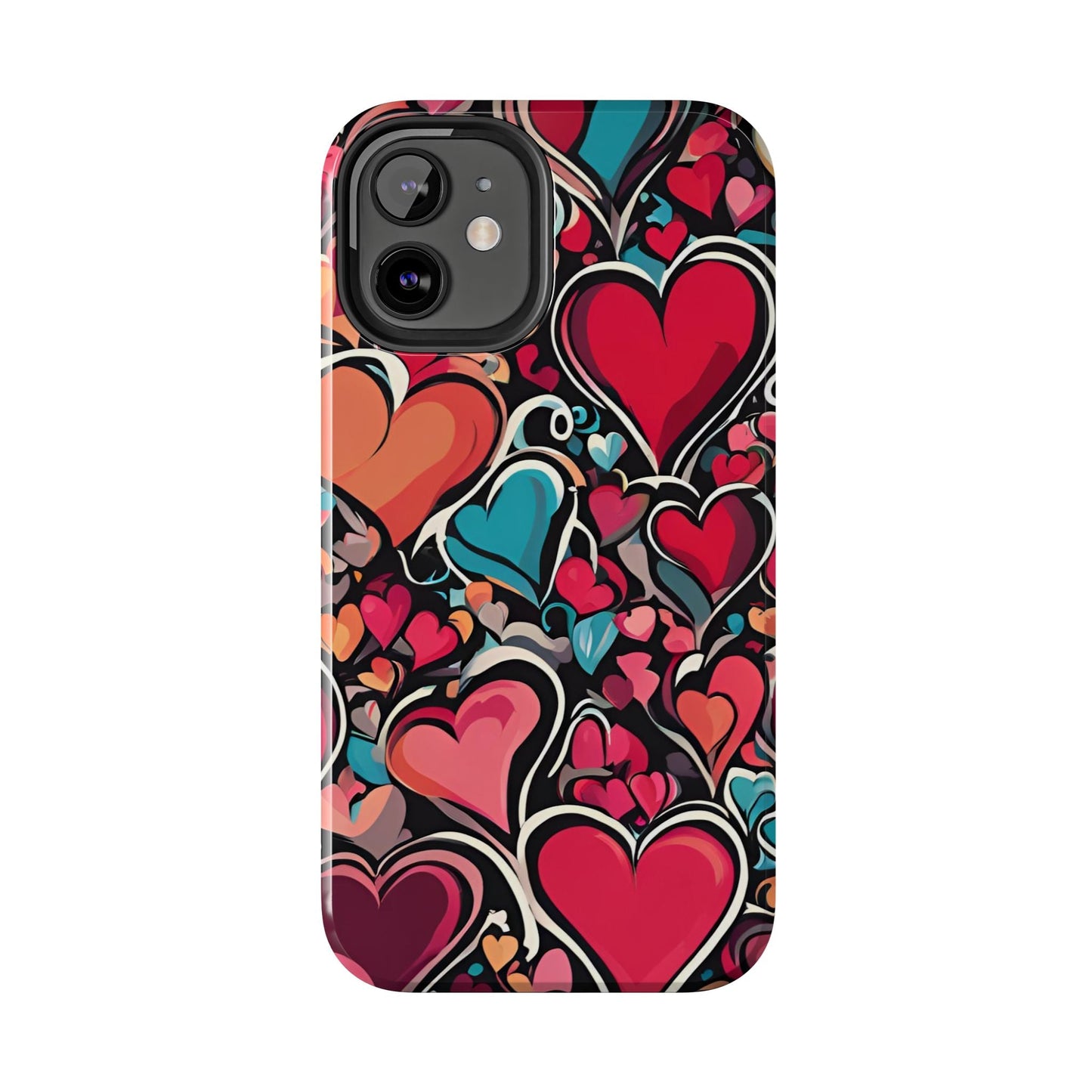Vibrant Multicolor Heart Art – iPhone Case - BOGO Cases