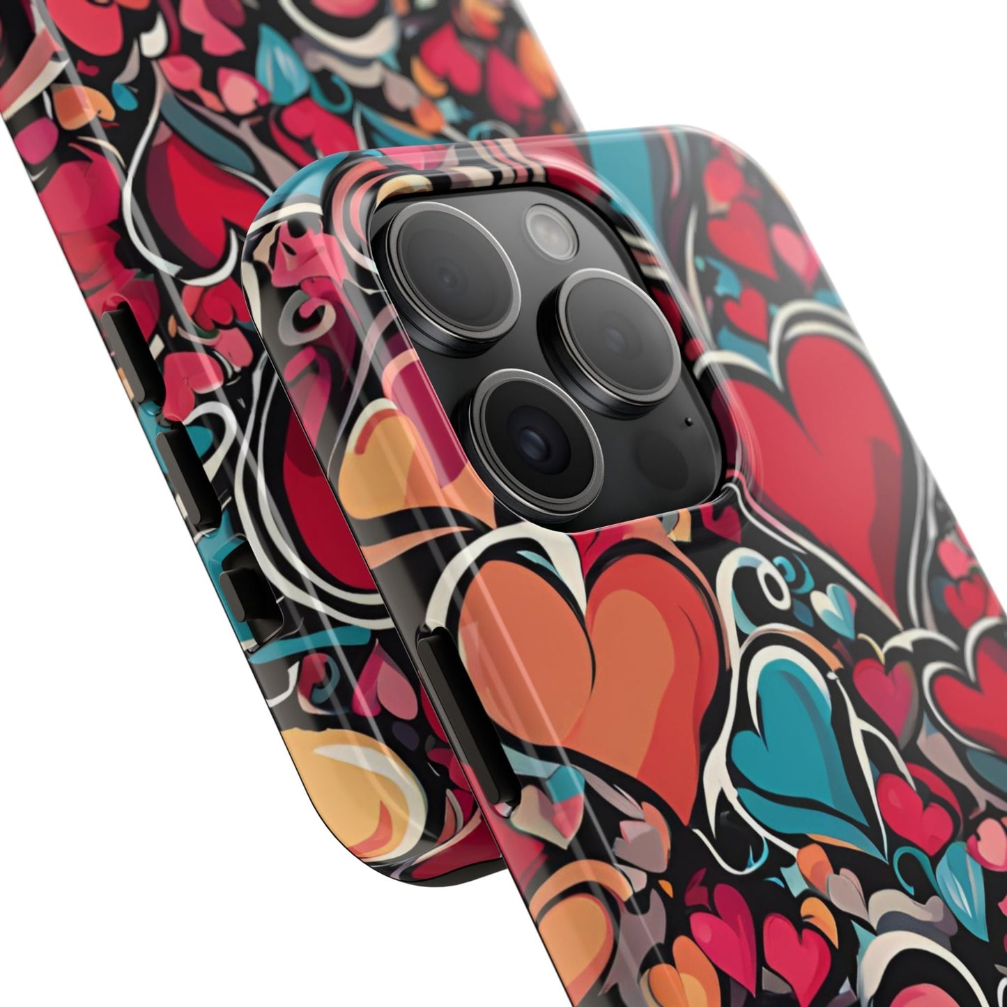 Vibrant Multicolor Heart Art – iPhone Case - BOGO Cases