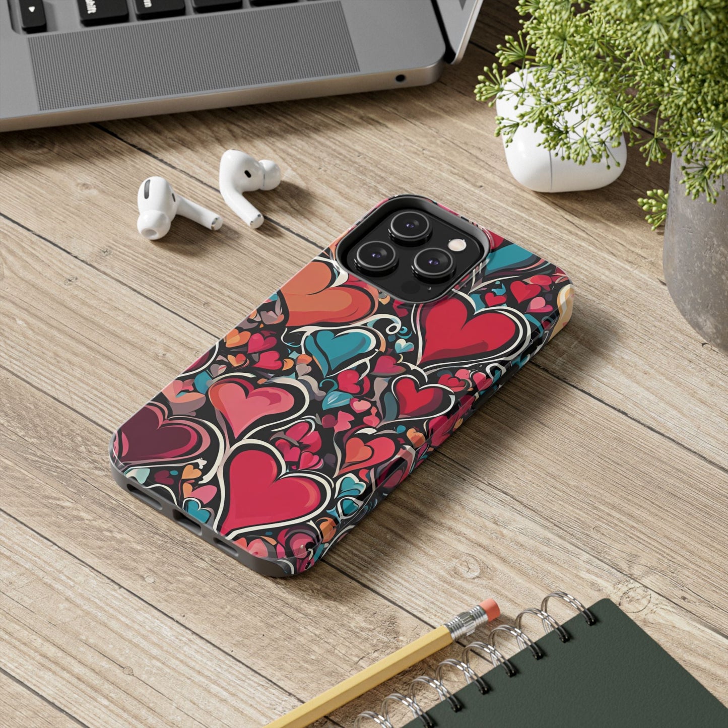 Vibrant Multicolor Heart Art – iPhone Case - BOGO Cases