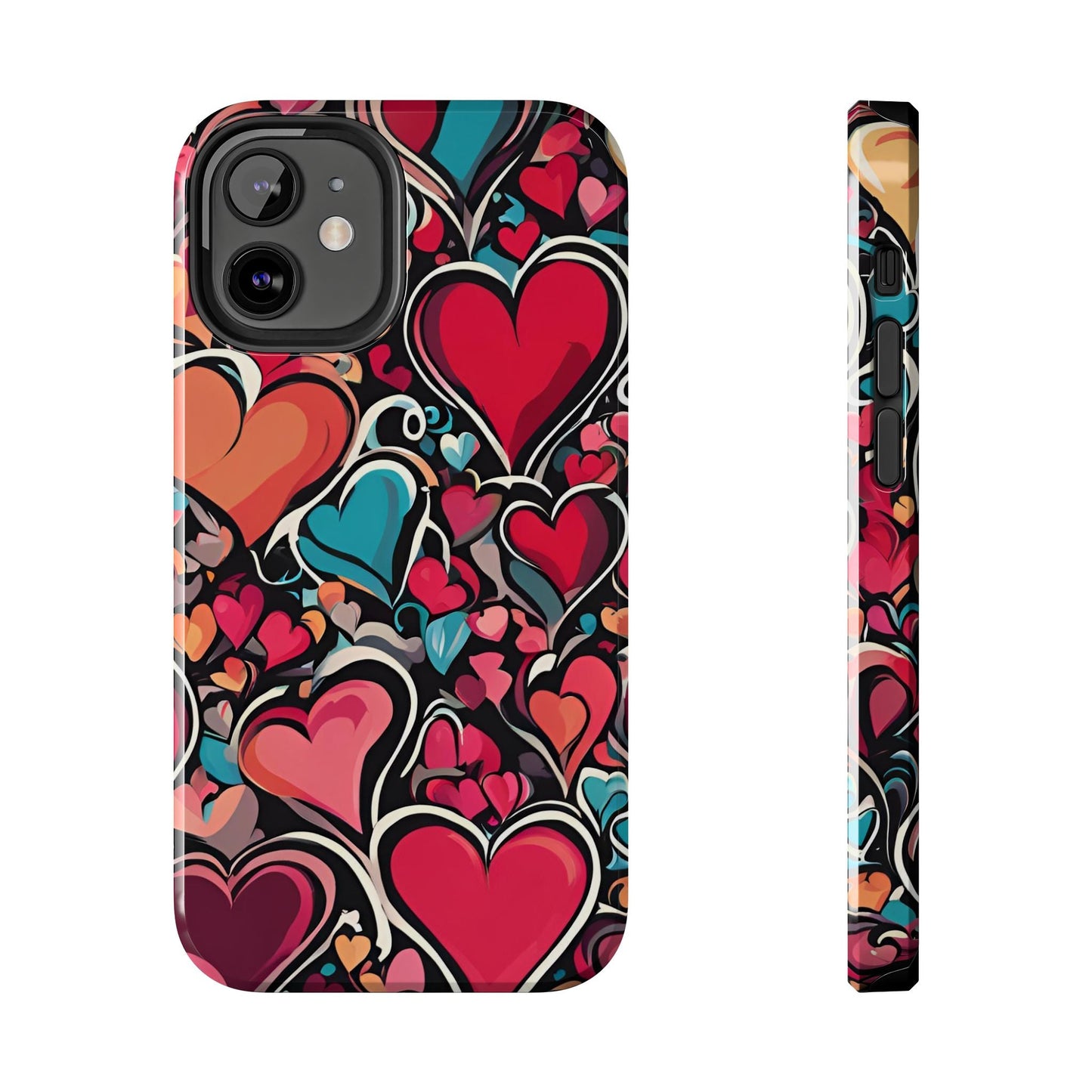Vibrant Multicolor Heart Art – iPhone Case - BOGO Cases