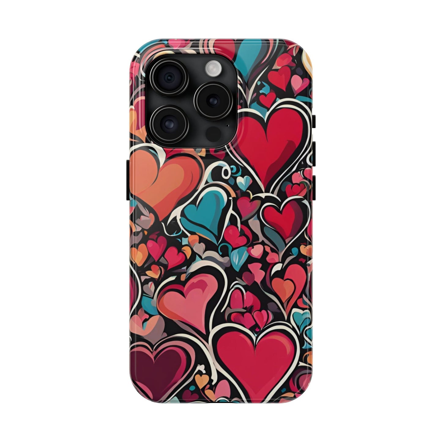 Vibrant Multicolor Heart Art – iPhone Case - BOGO Cases