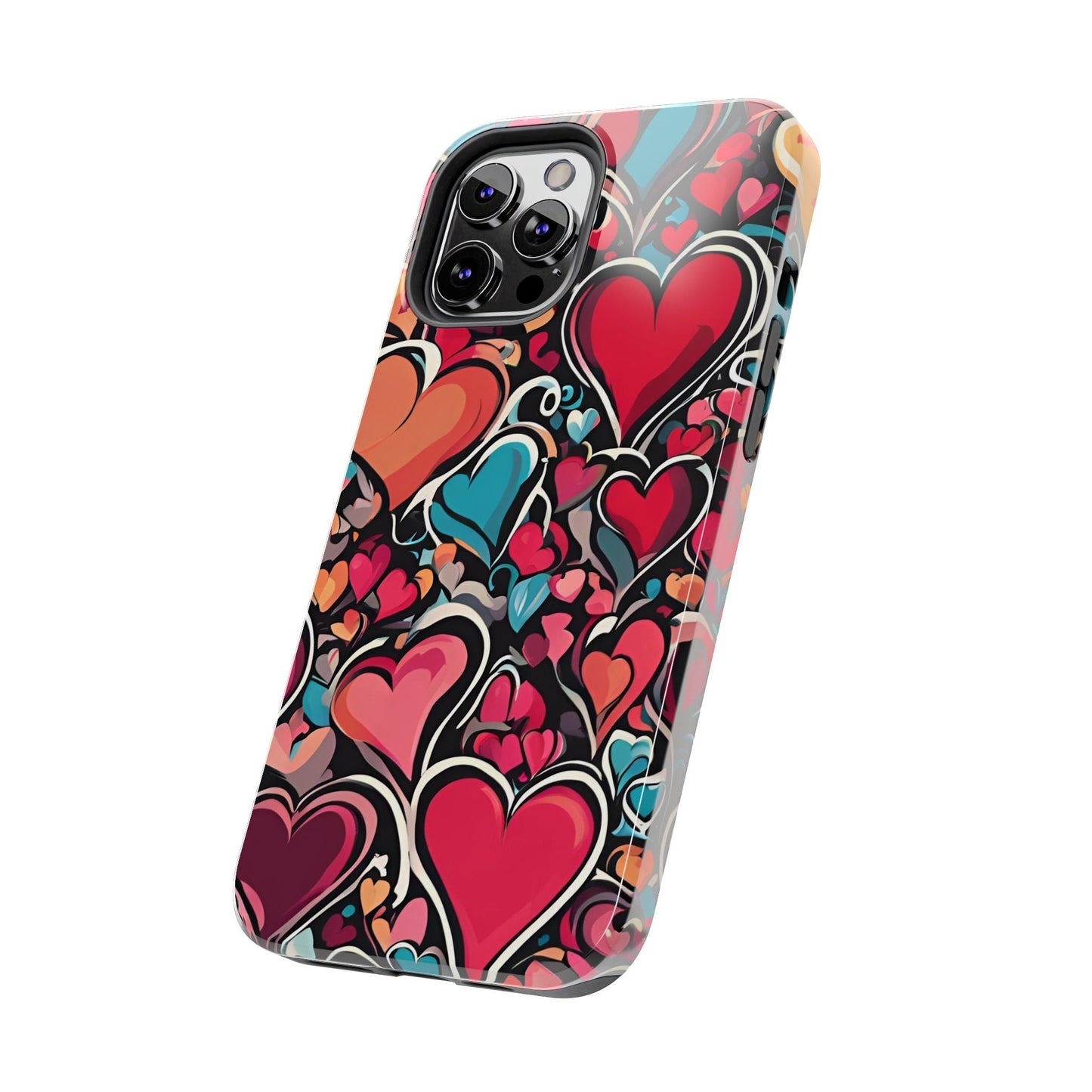 Vibrant Multicolor Heart Art – iPhone Case - BOGO Cases