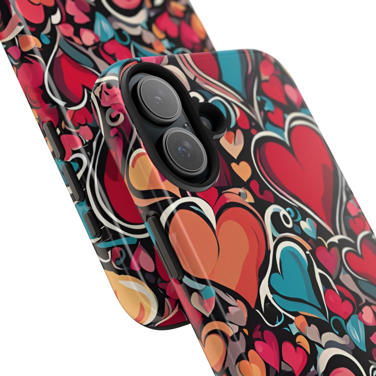 Vibrant Multicolor Heart Art – iPhone Case - BOGO Cases