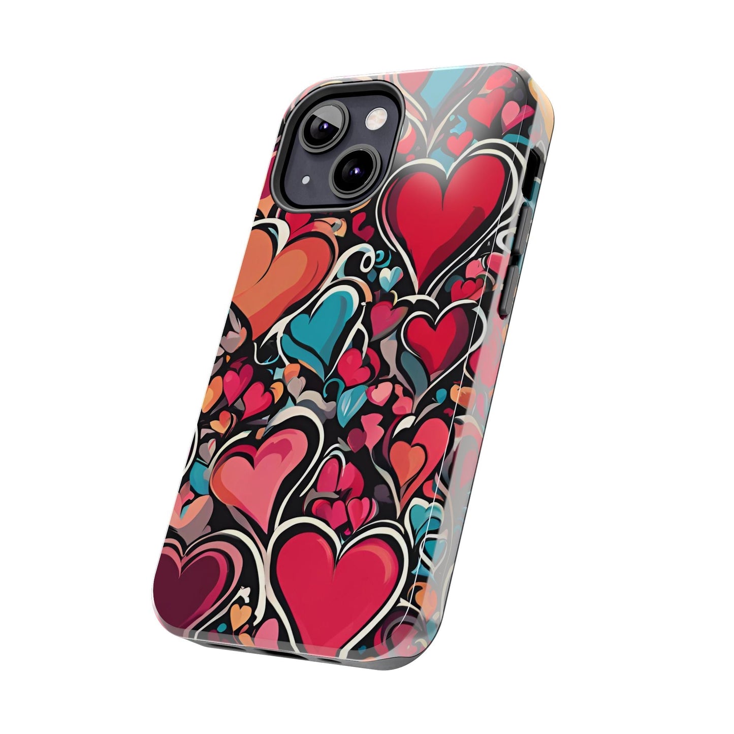 Vibrant Multicolor Heart Art – iPhone Case - BOGO Cases