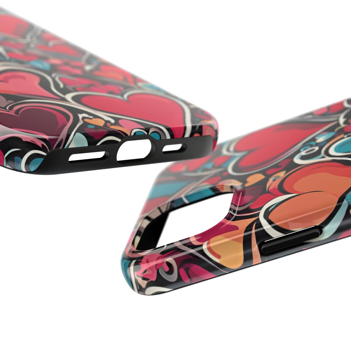 Vibrant Multicolor Heart Art – iPhone Case - BOGO Cases