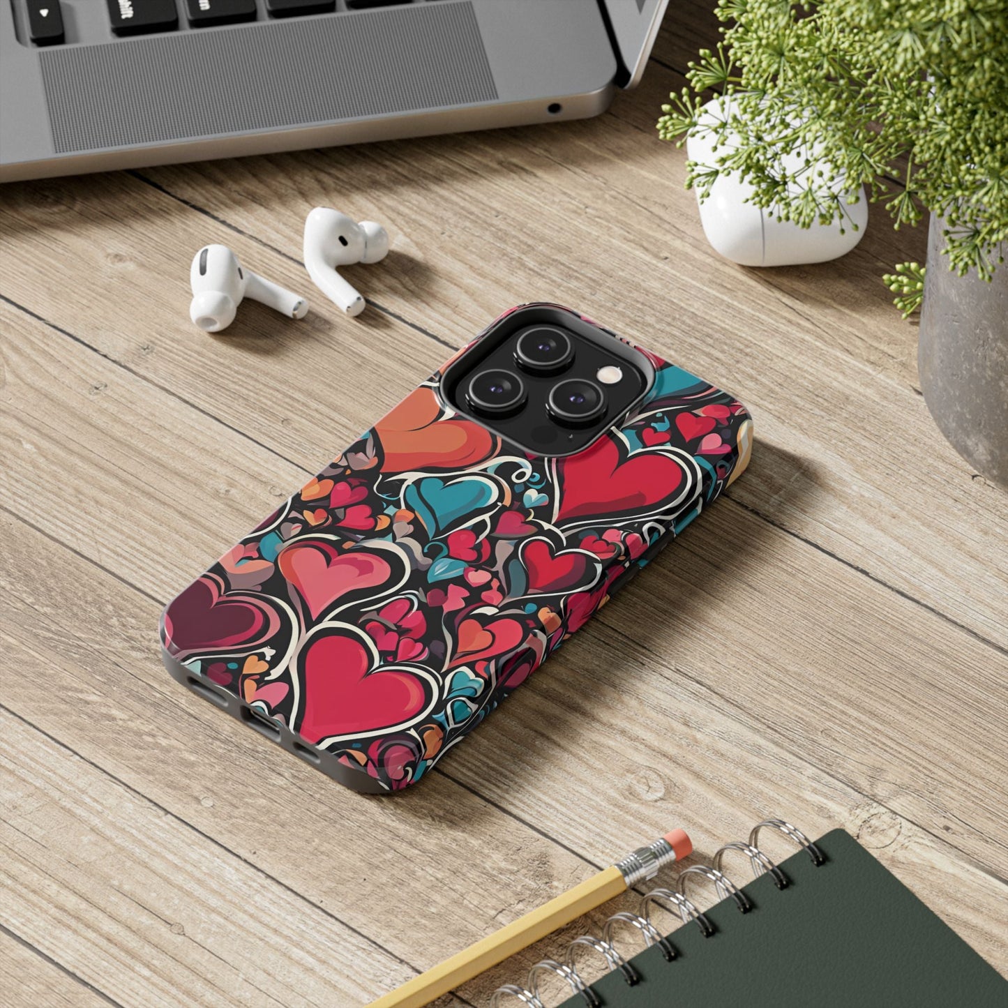Vibrant Multicolor Heart Art – iPhone Case - BOGO Cases