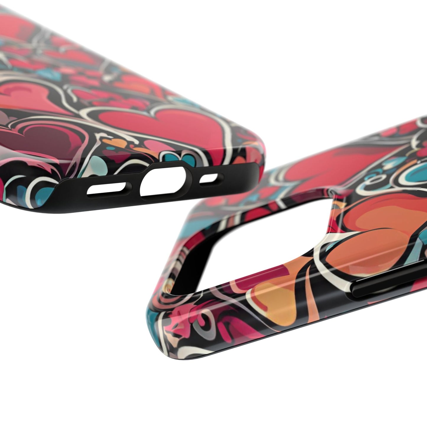 Vibrant Multicolor Heart Art – iPhone Case - BOGO Cases