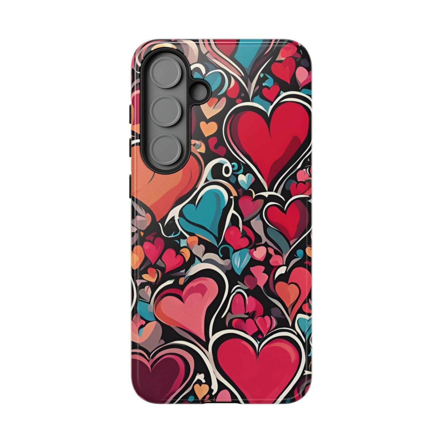 Vibrant Multicolor Heart Art – Samsung Galaxy Case - BOGO Cases