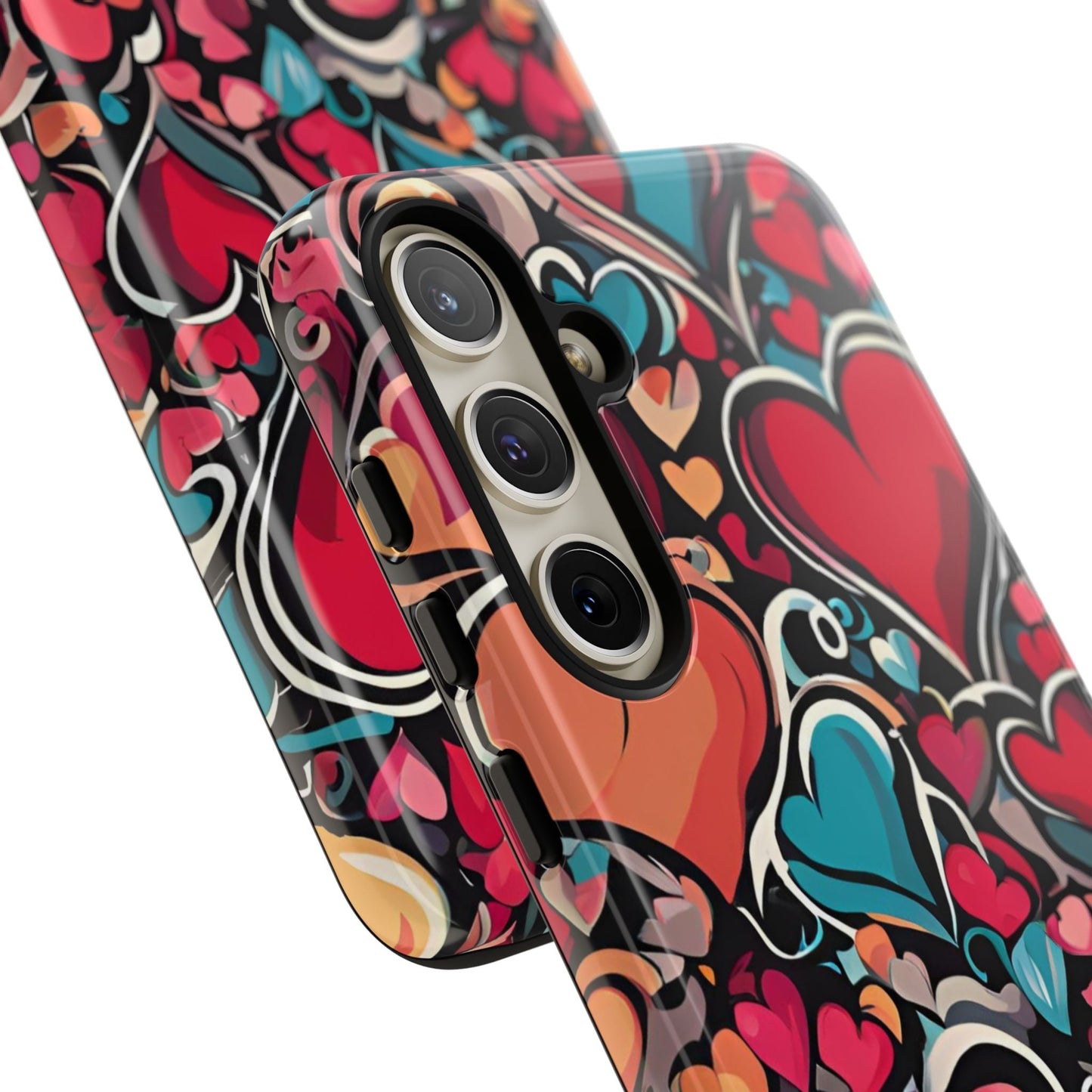 Vibrant Multicolor Heart Art – Samsung Galaxy Case - BOGO Cases