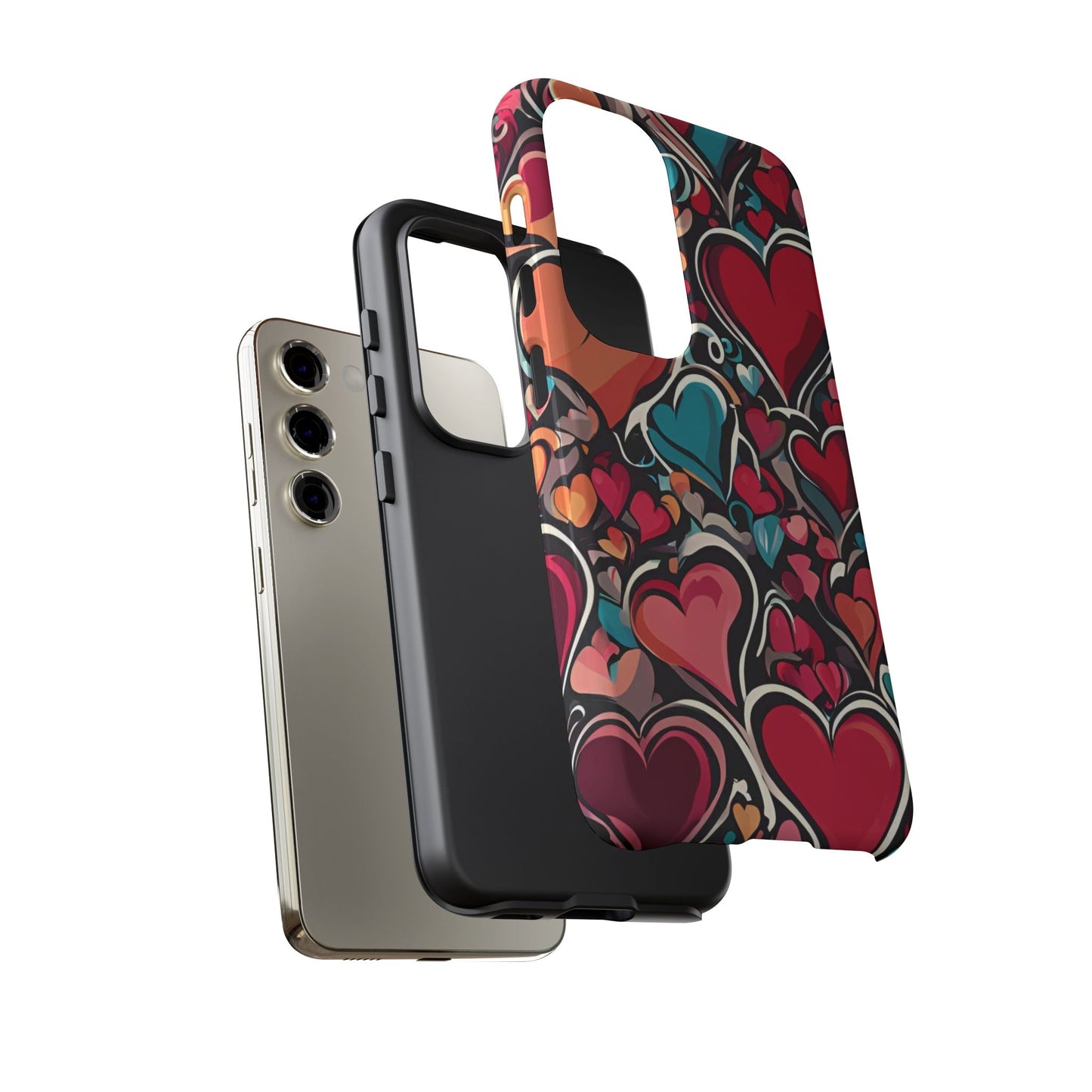 Vibrant Multicolor Heart Art – Samsung Galaxy Case - BOGO Cases