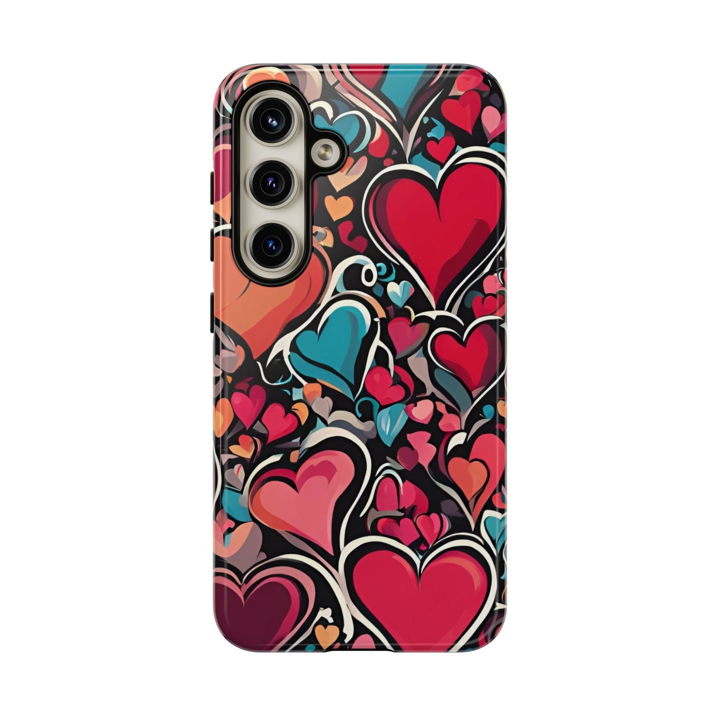 Vibrant Multicolor Heart Art – Samsung Galaxy Case - BOGO Cases